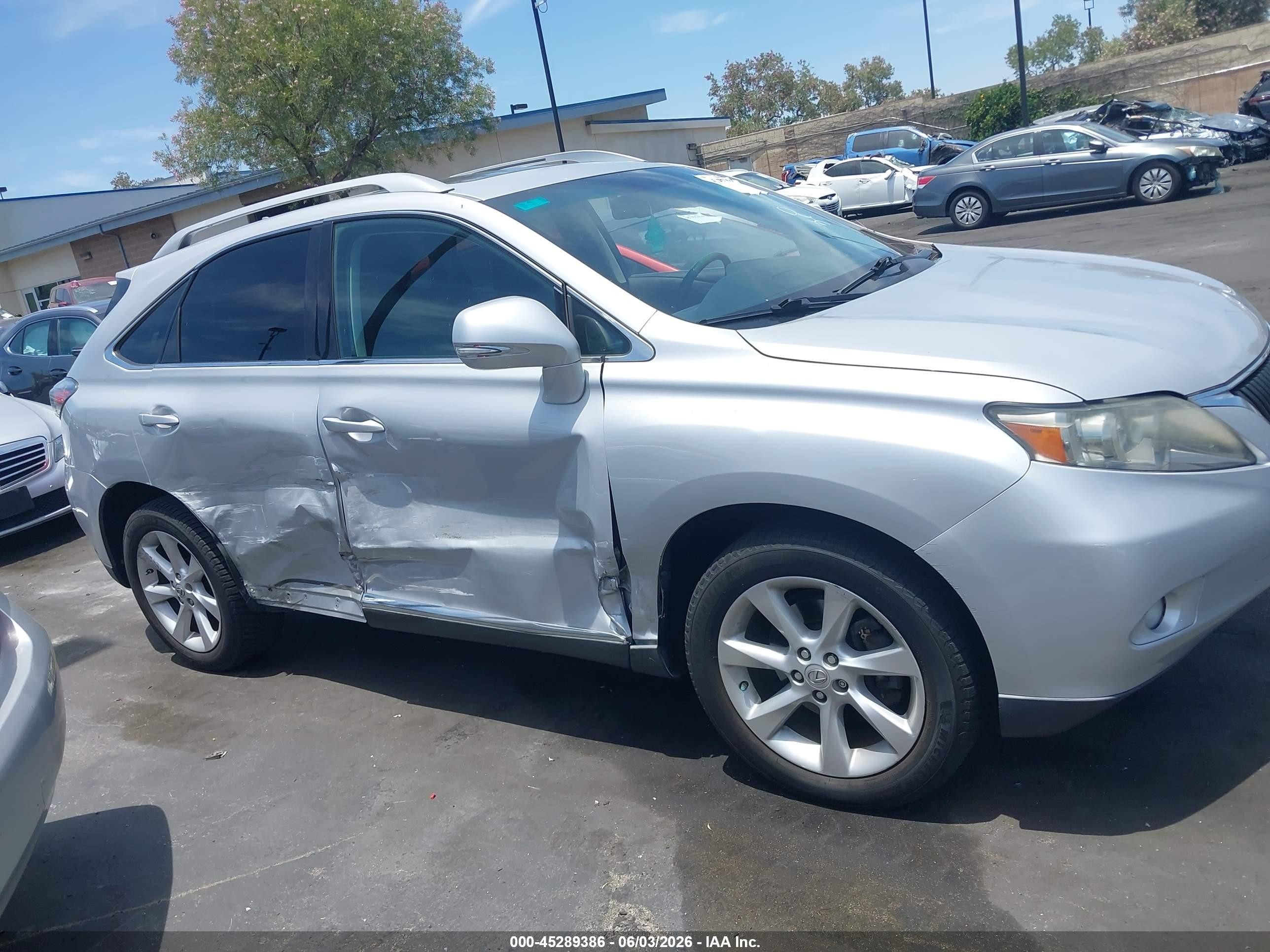 2011 Lexus Rx 350   Silver vin: 2T2ZK1BA9BC051370