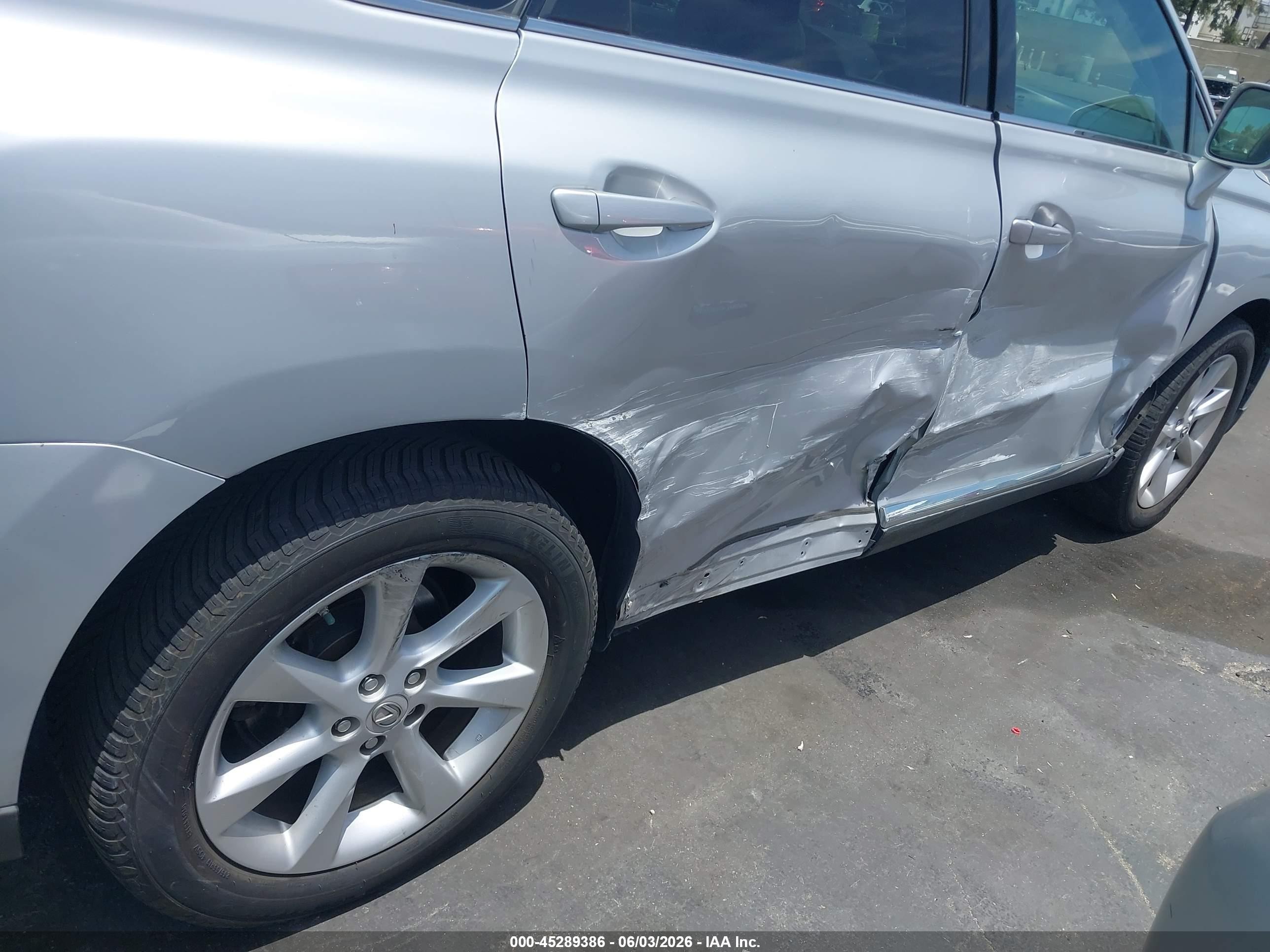 2011 Lexus Rx 350   Silver vin: 2T2ZK1BA9BC051370