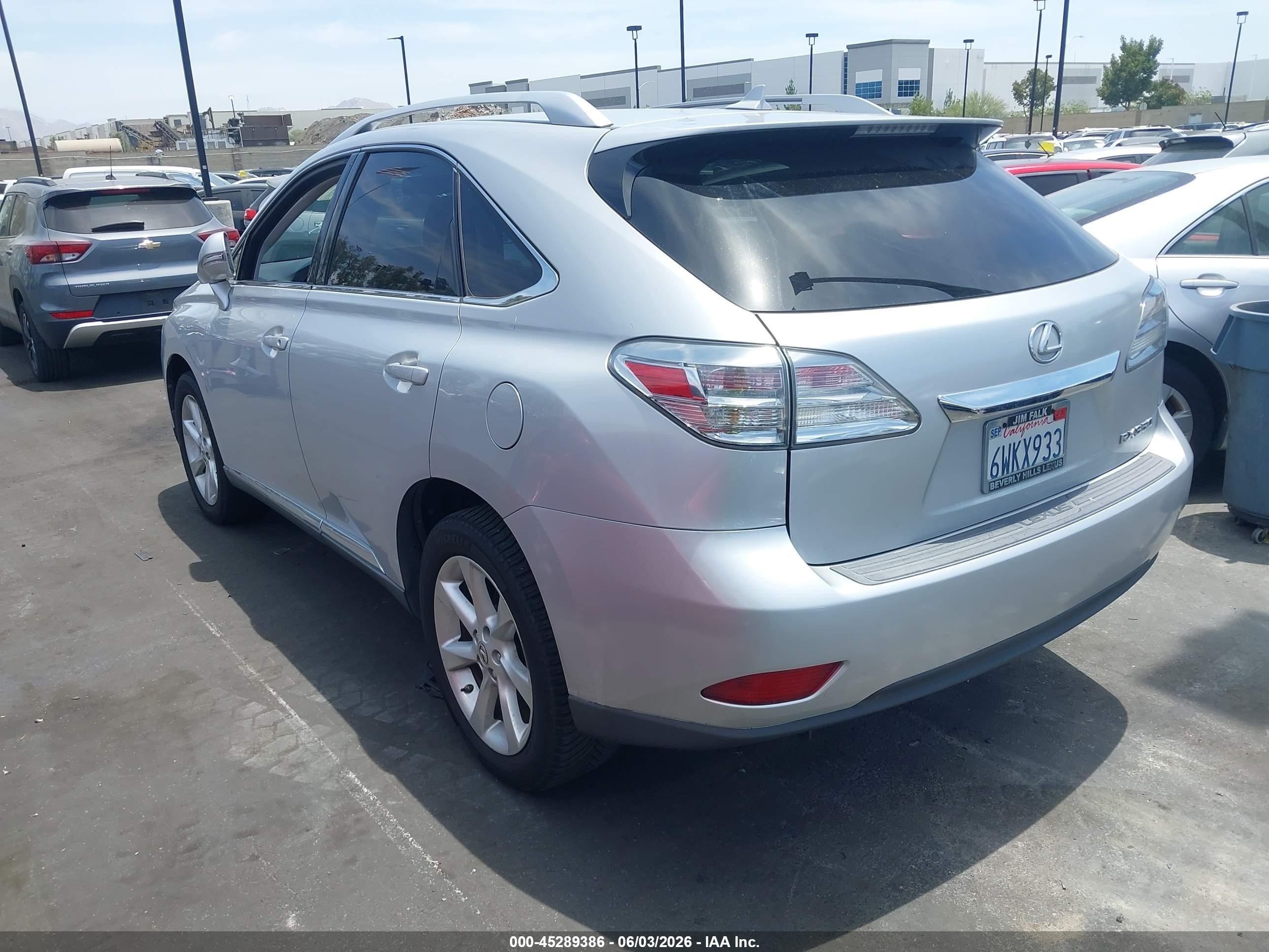 2011 Lexus Rx 350   Silver vin: 2T2ZK1BA9BC051370