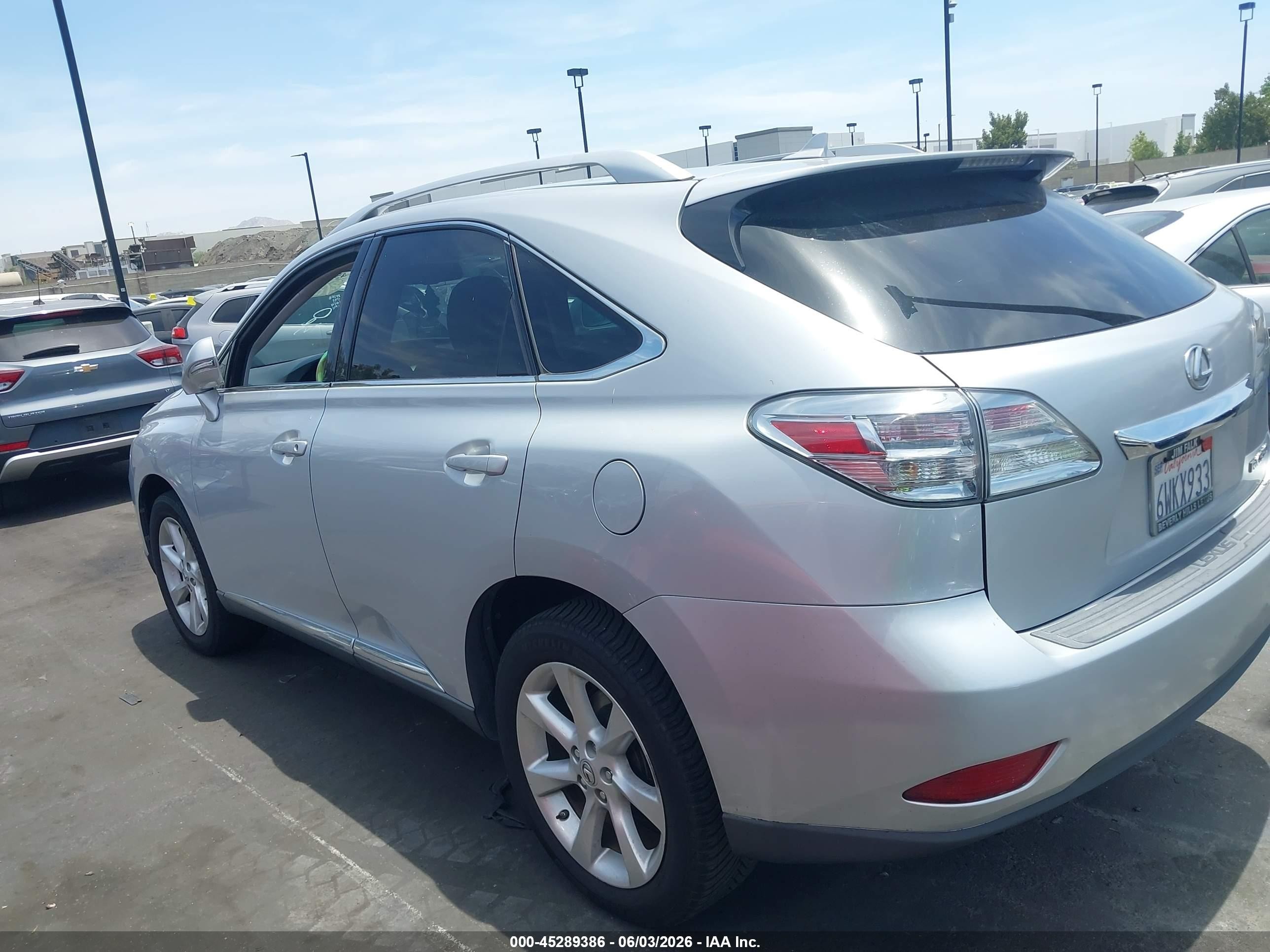 2011 Lexus Rx 350   Silver vin: 2T2ZK1BA9BC051370