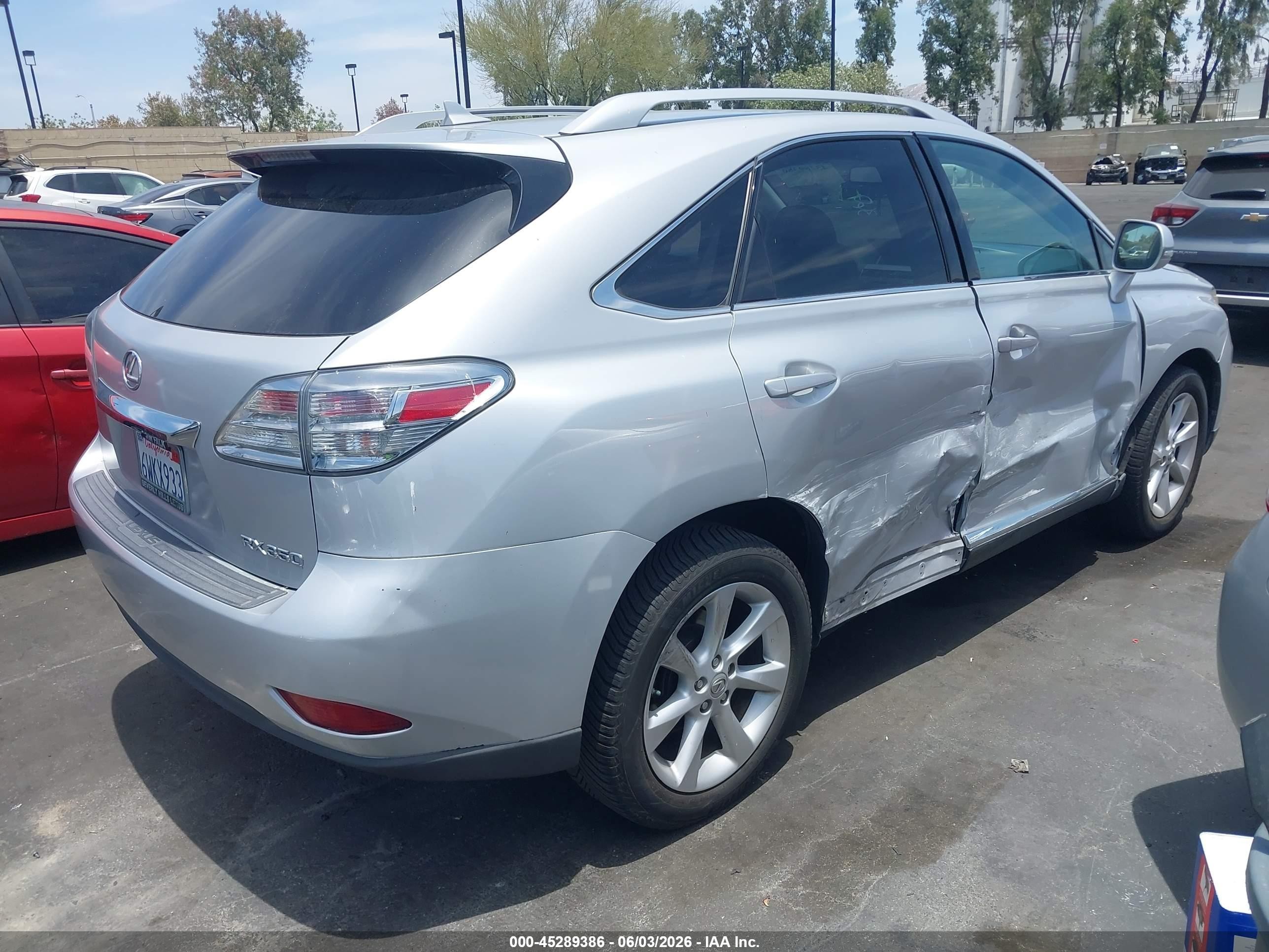 2011 Lexus Rx 350   Silver vin: 2T2ZK1BA9BC051370