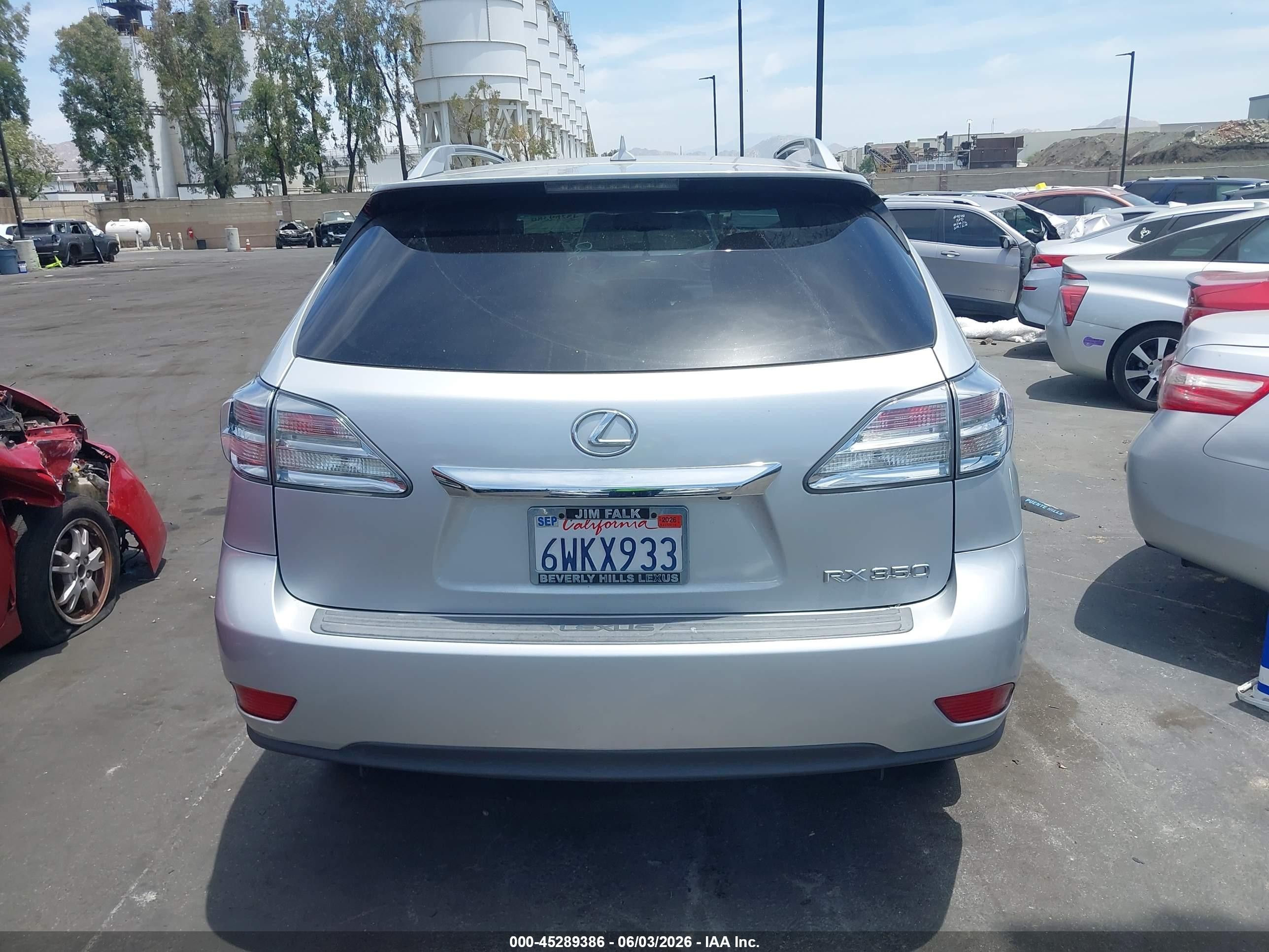 2011 Lexus Rx 350   Silver vin: 2T2ZK1BA9BC051370