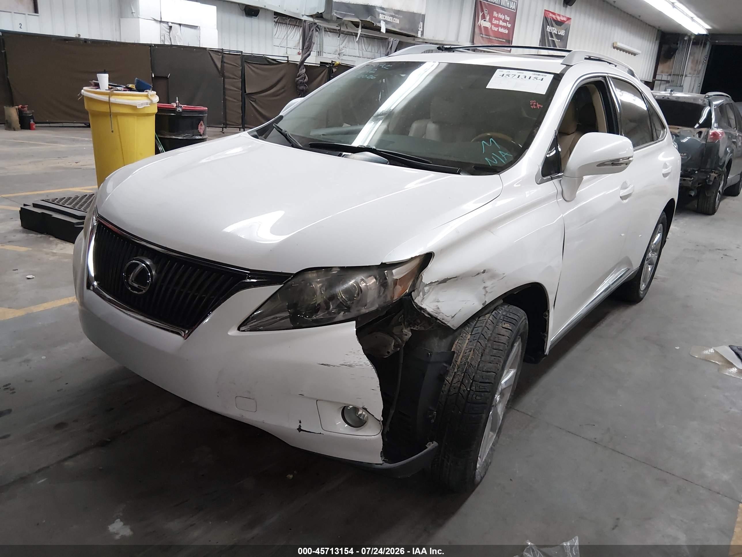 2011 Lexus Rx 350   Белый vin: 2T2ZK1BA9BC051613