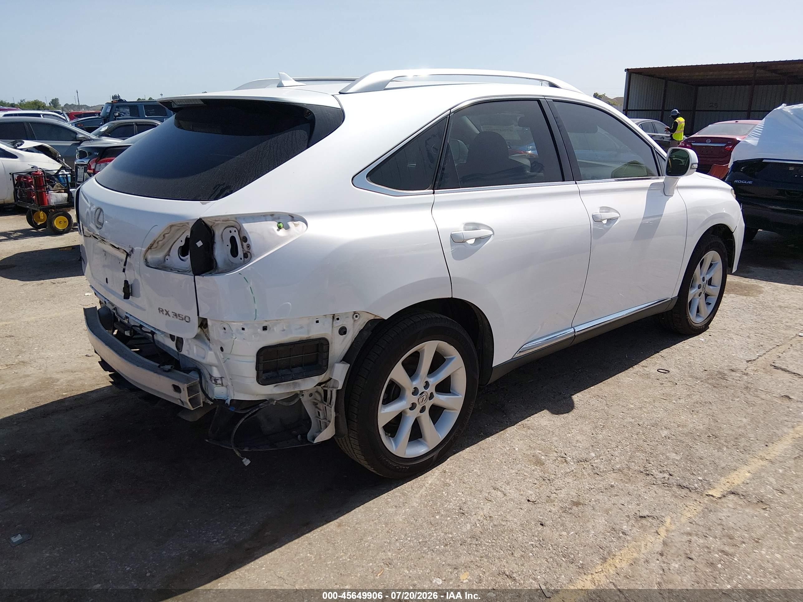 2011 Lexus Rx 350   White vin: 2T2ZK1BA9BC062272