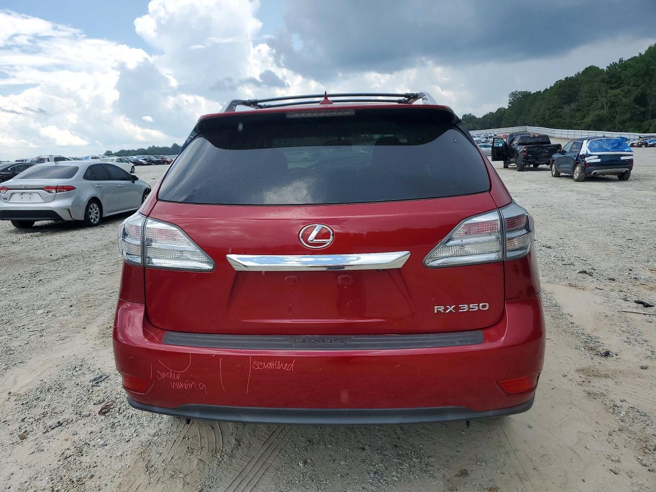 2012 Lexus Rx 350 Red vin: 2T2ZK1BA9CC074424