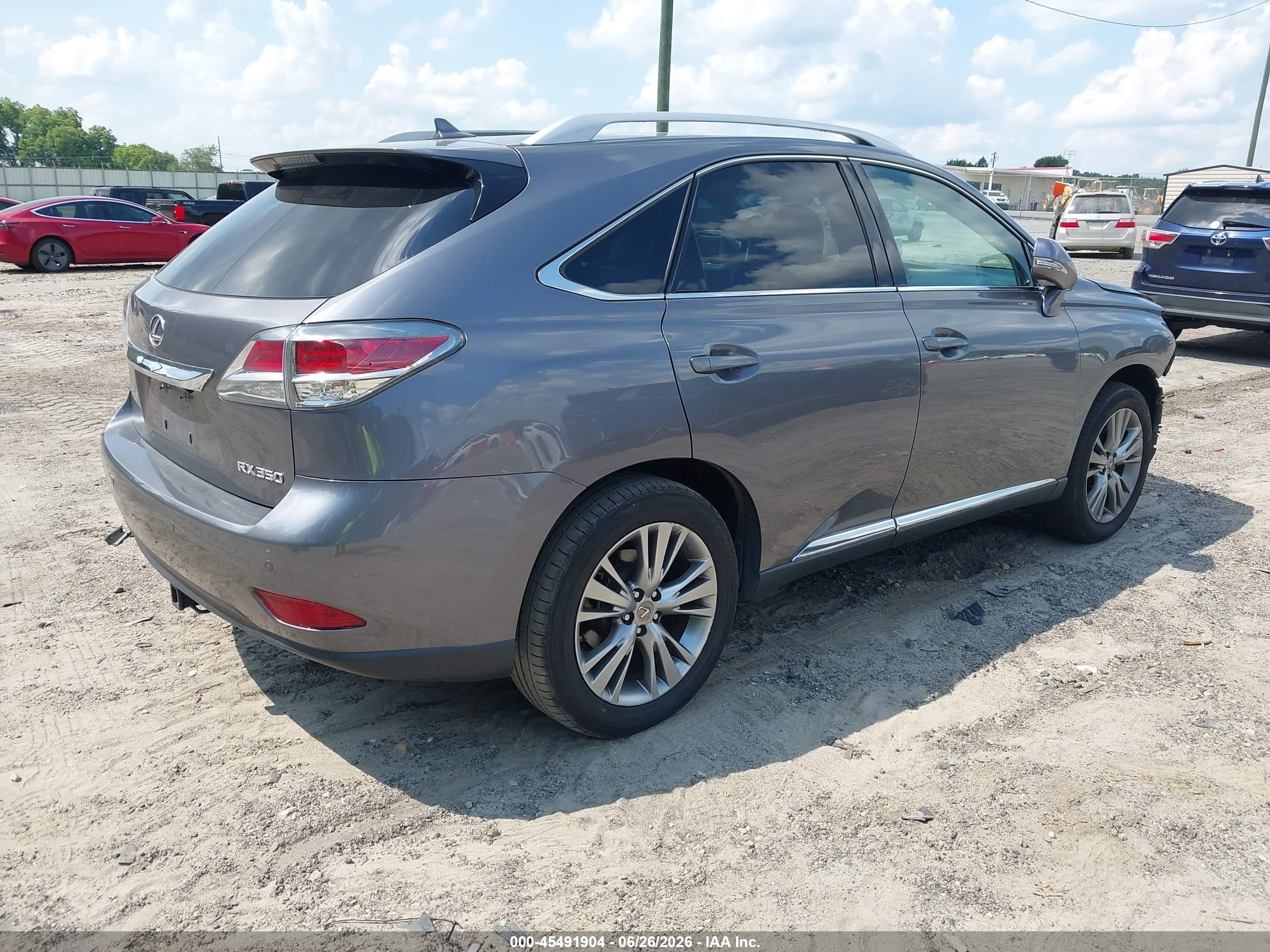 2013 Lexus Rx 350   Gray vin: 2T2ZK1BA9DC094612