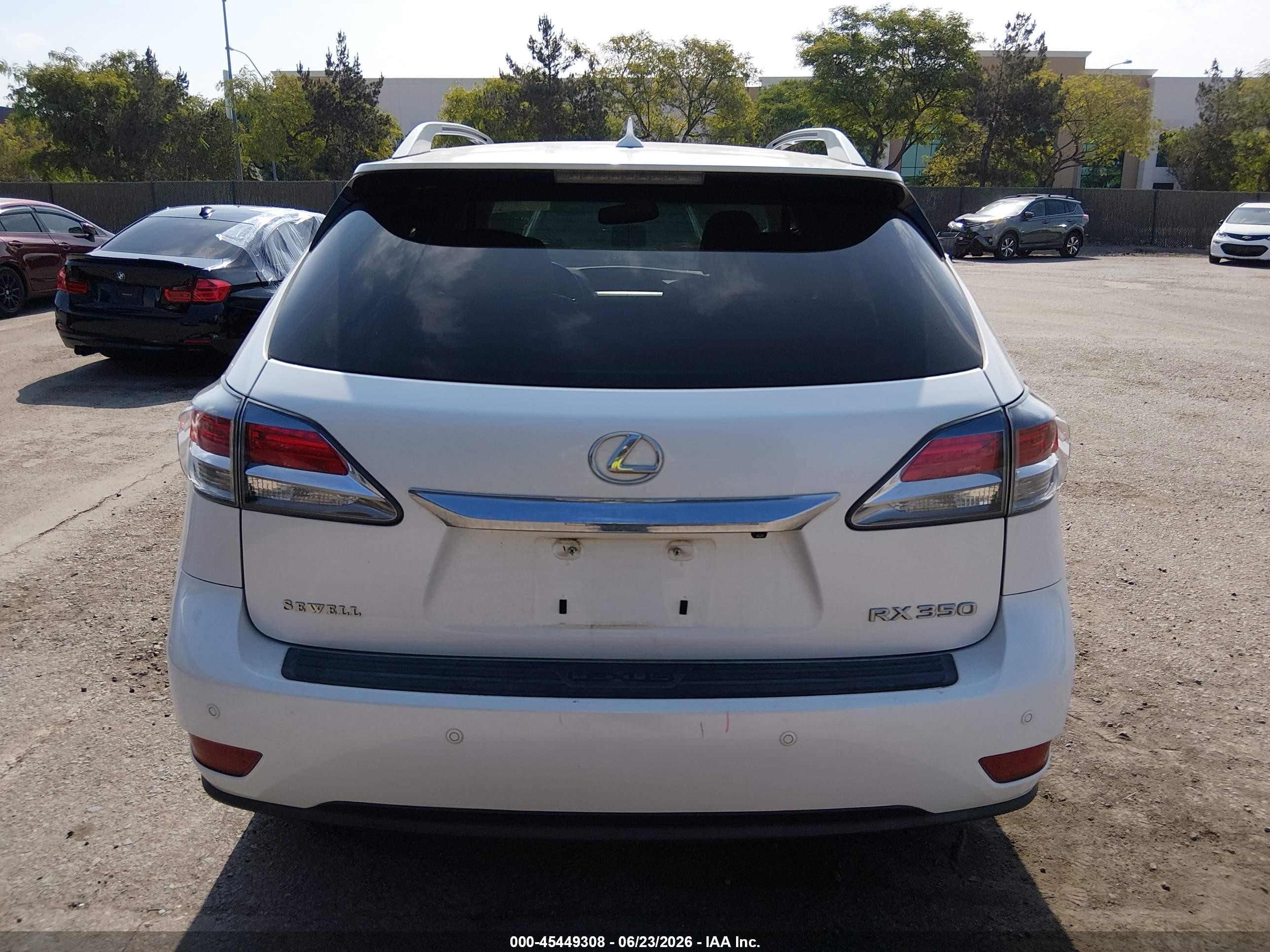 2013 Lexus Rx 350   White vin: 2T2ZK1BA9DC101851