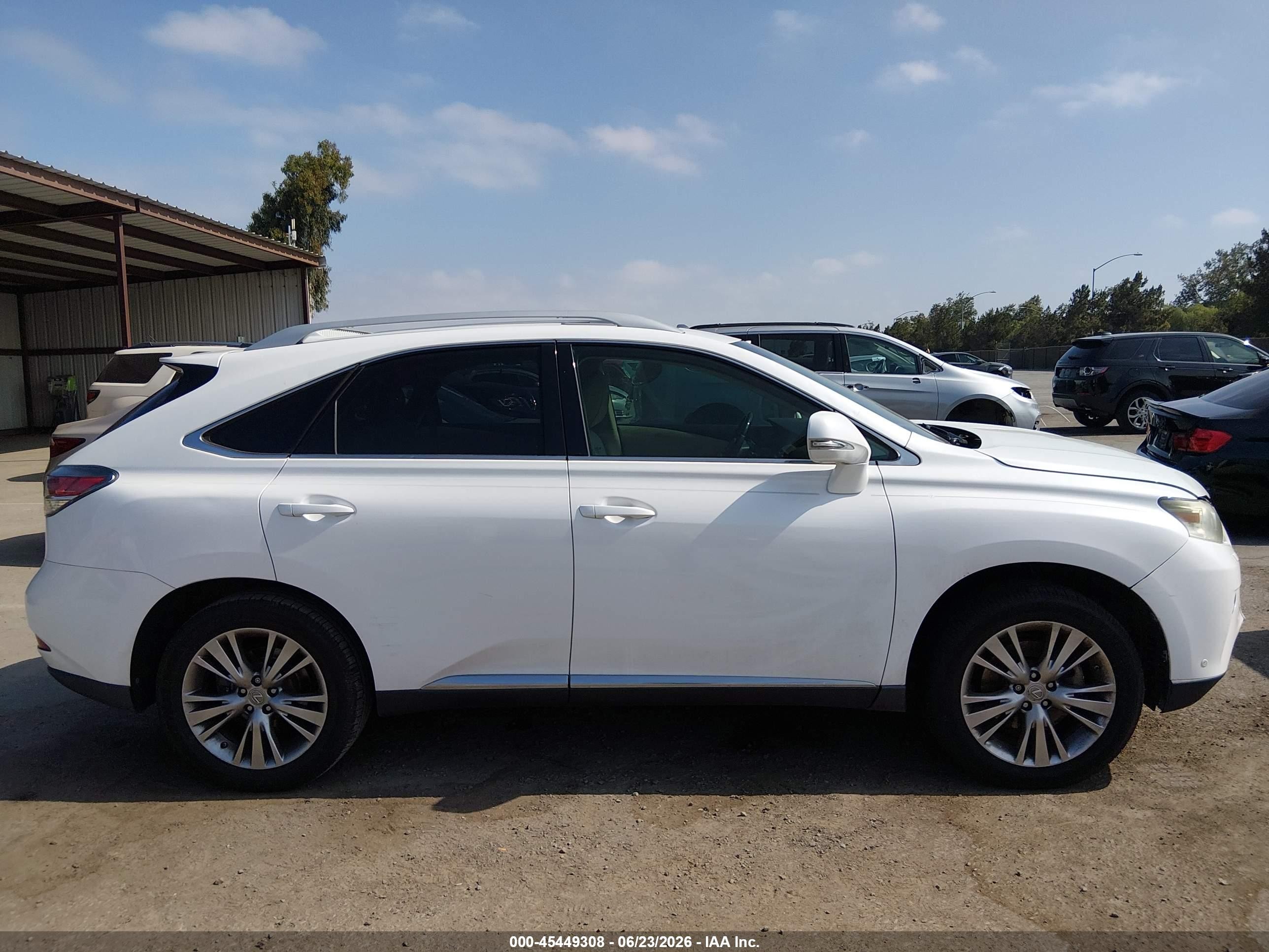2013 Lexus Rx 350   White vin: 2T2ZK1BA9DC101851