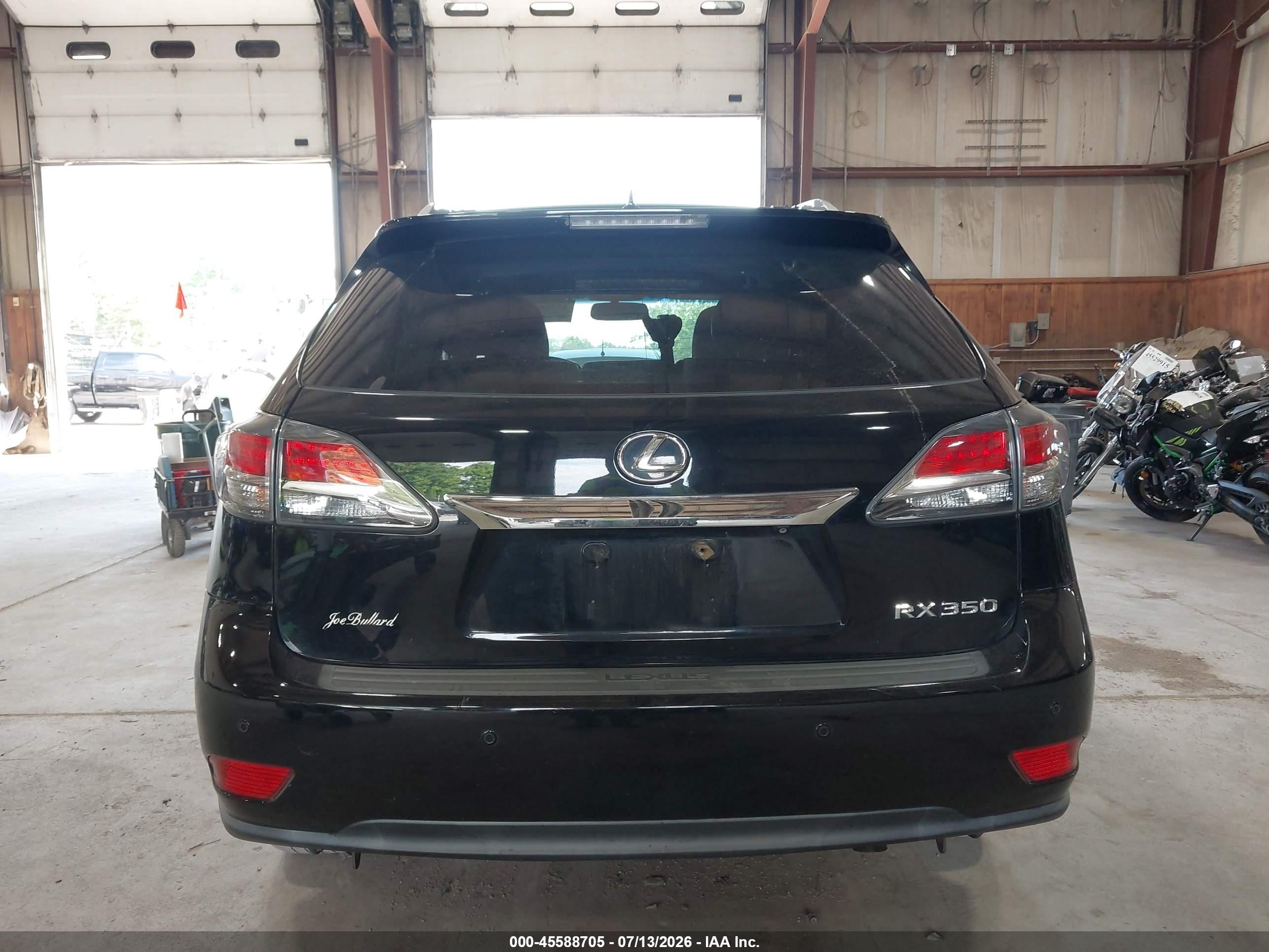 2013 Lexus Rx 350 Черный vin: 2T2ZK1BA9DC129777