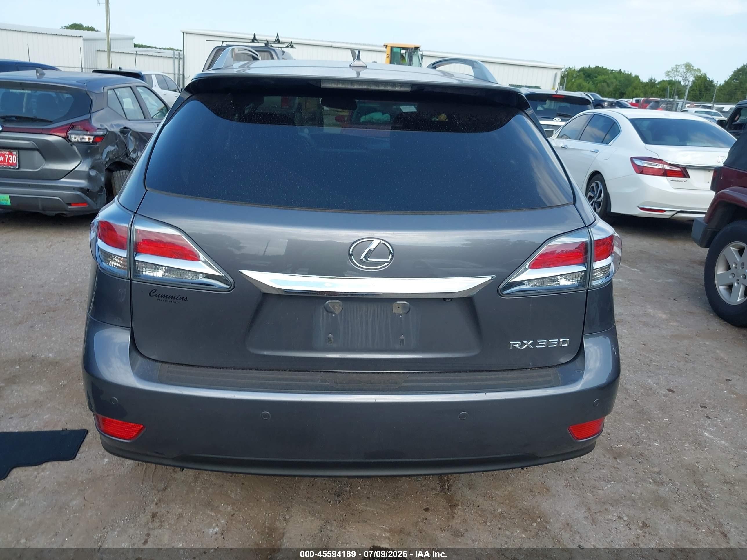 2013 Lexus Rx 350 Gray vin: 2T2ZK1BA9DC129911