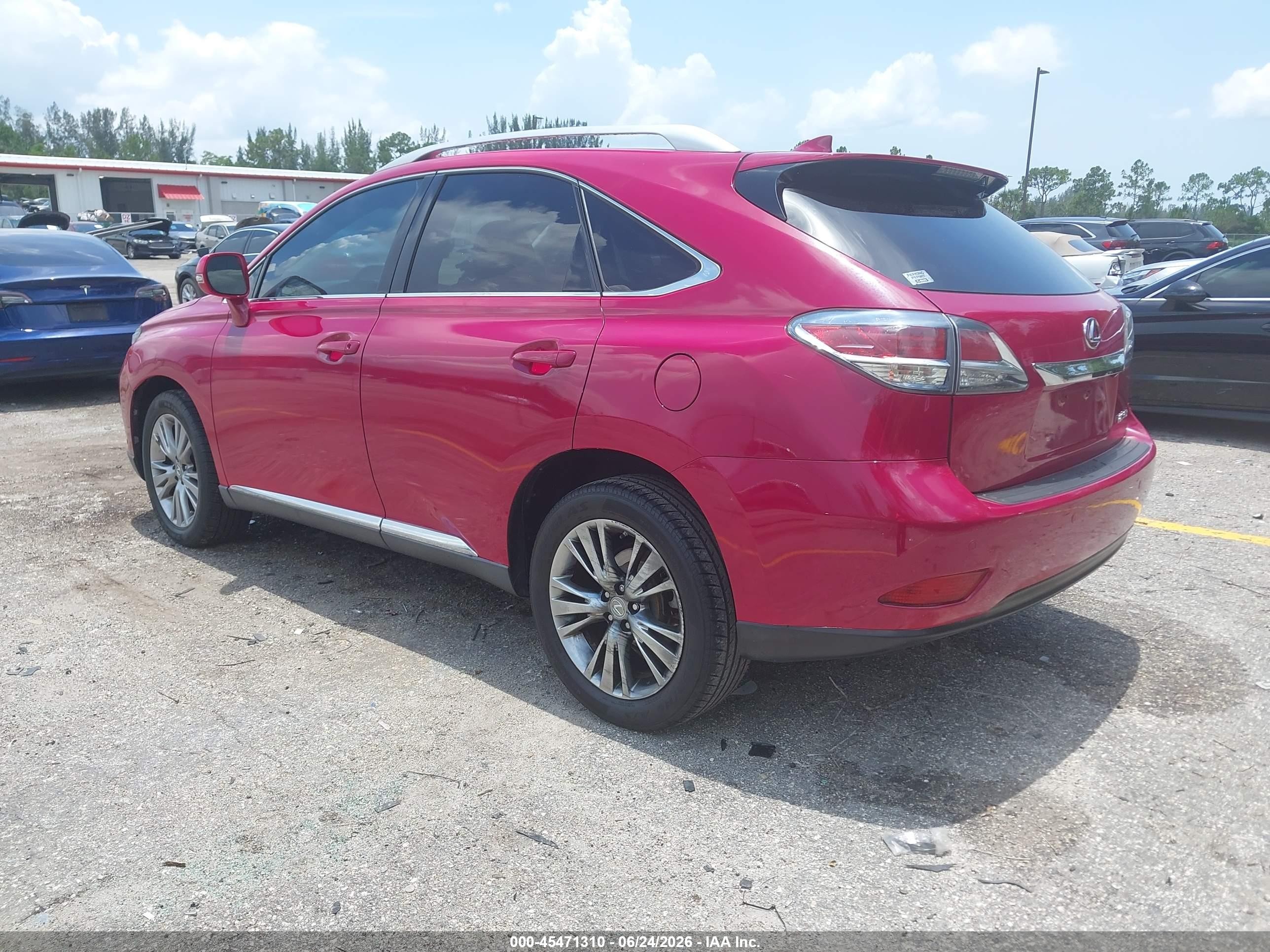 2014 Lexus Rx 350   Pink vin: 2T2ZK1BA9EC139436