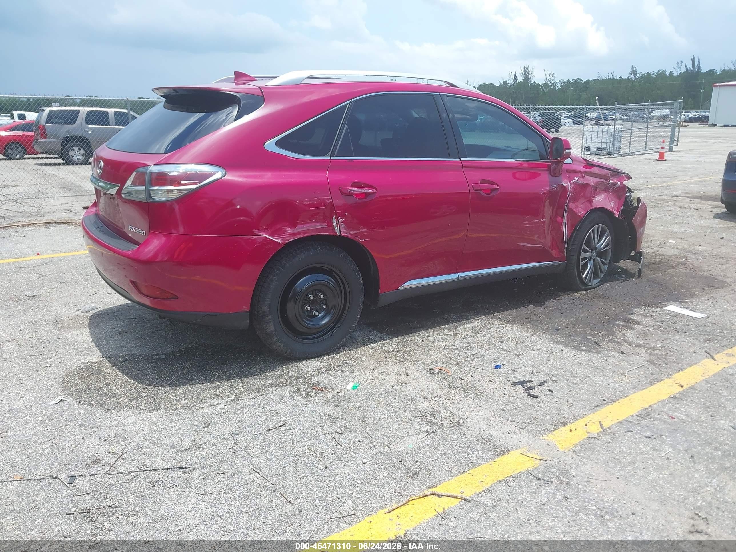 2014 Lexus Rx 350   Pink vin: 2T2ZK1BA9EC139436