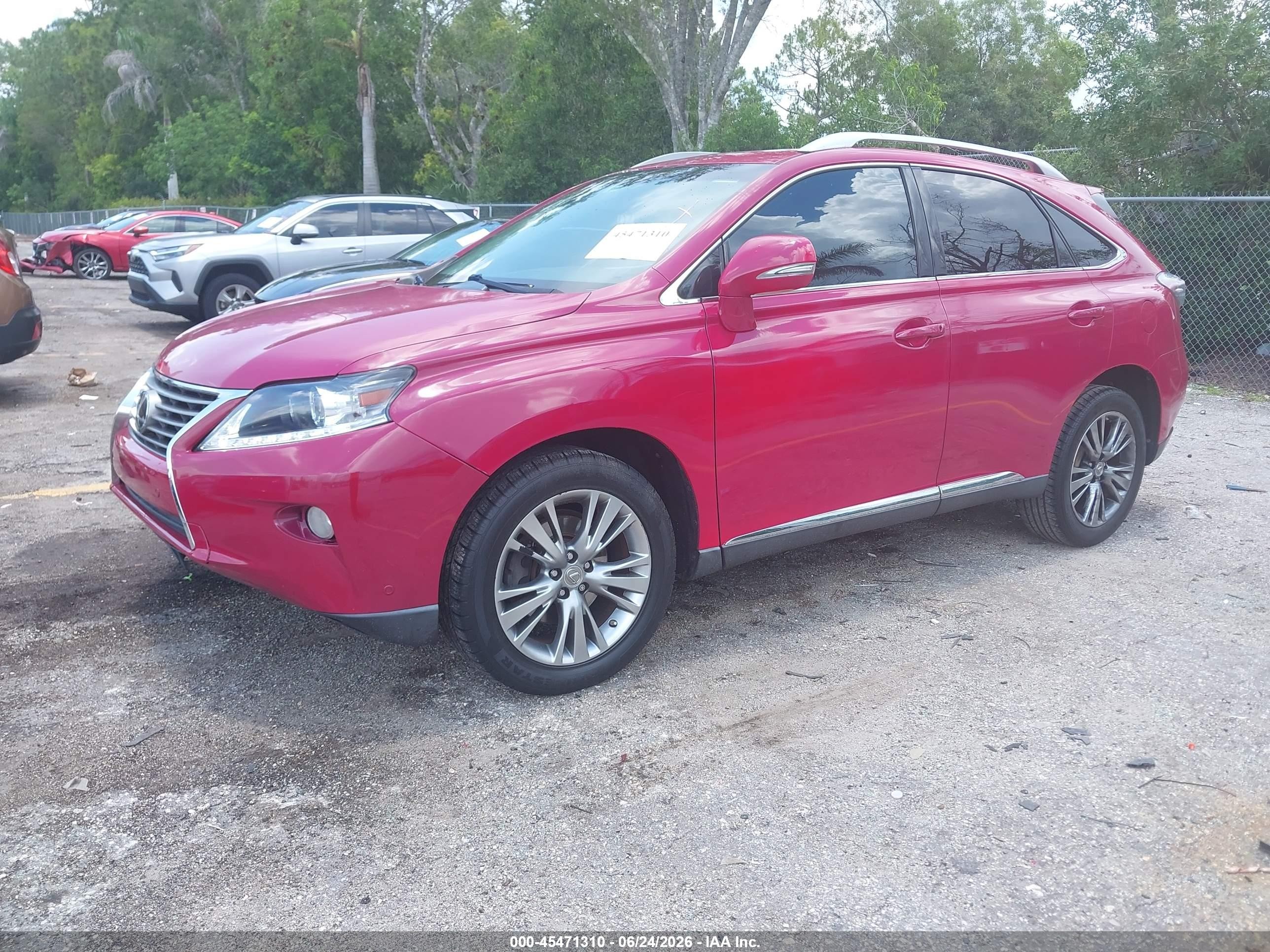 2014 Lexus Rx 350   Pink vin: 2T2ZK1BA9EC139436