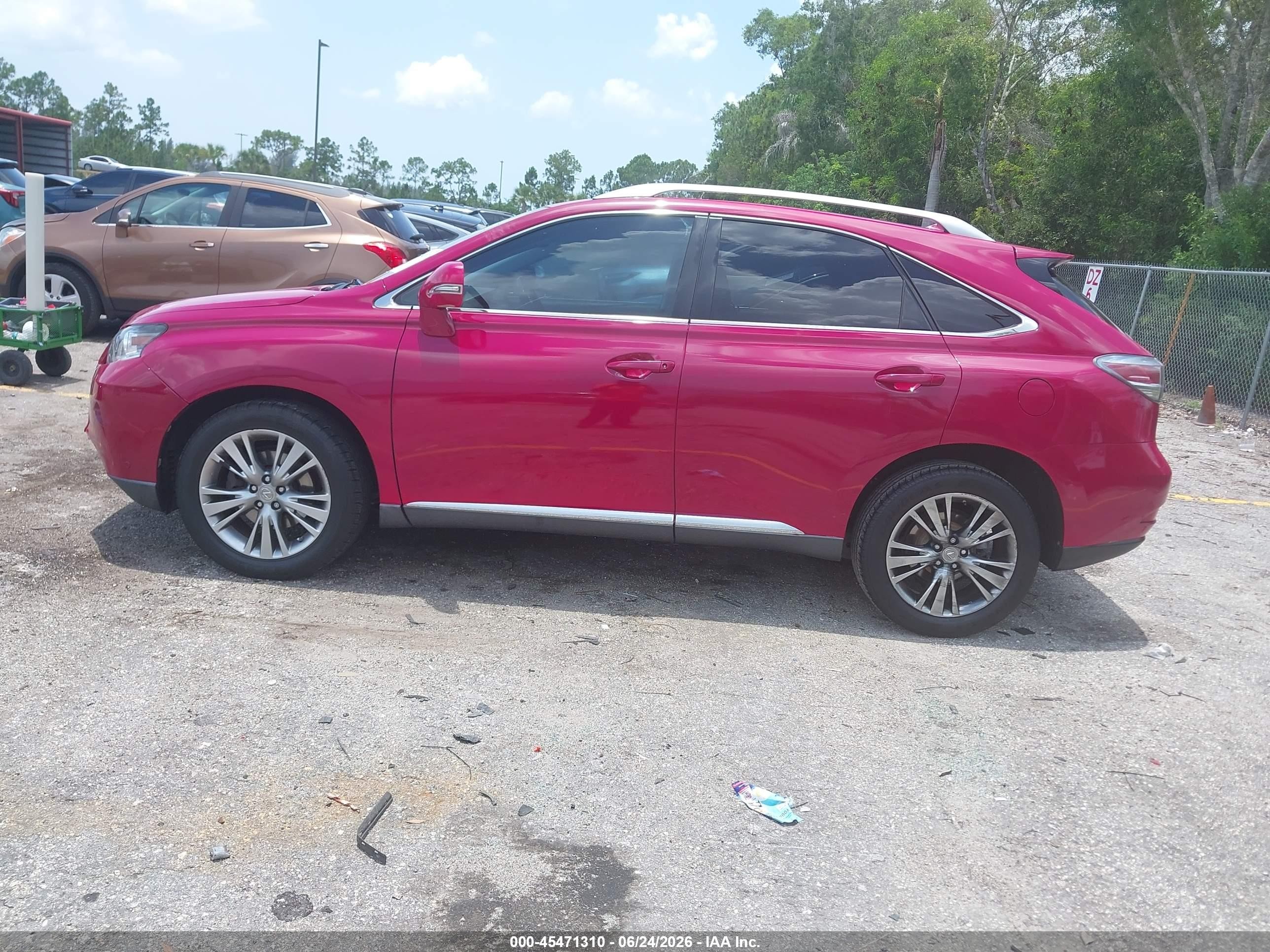 2014 Lexus Rx 350   Pink vin: 2T2ZK1BA9EC139436