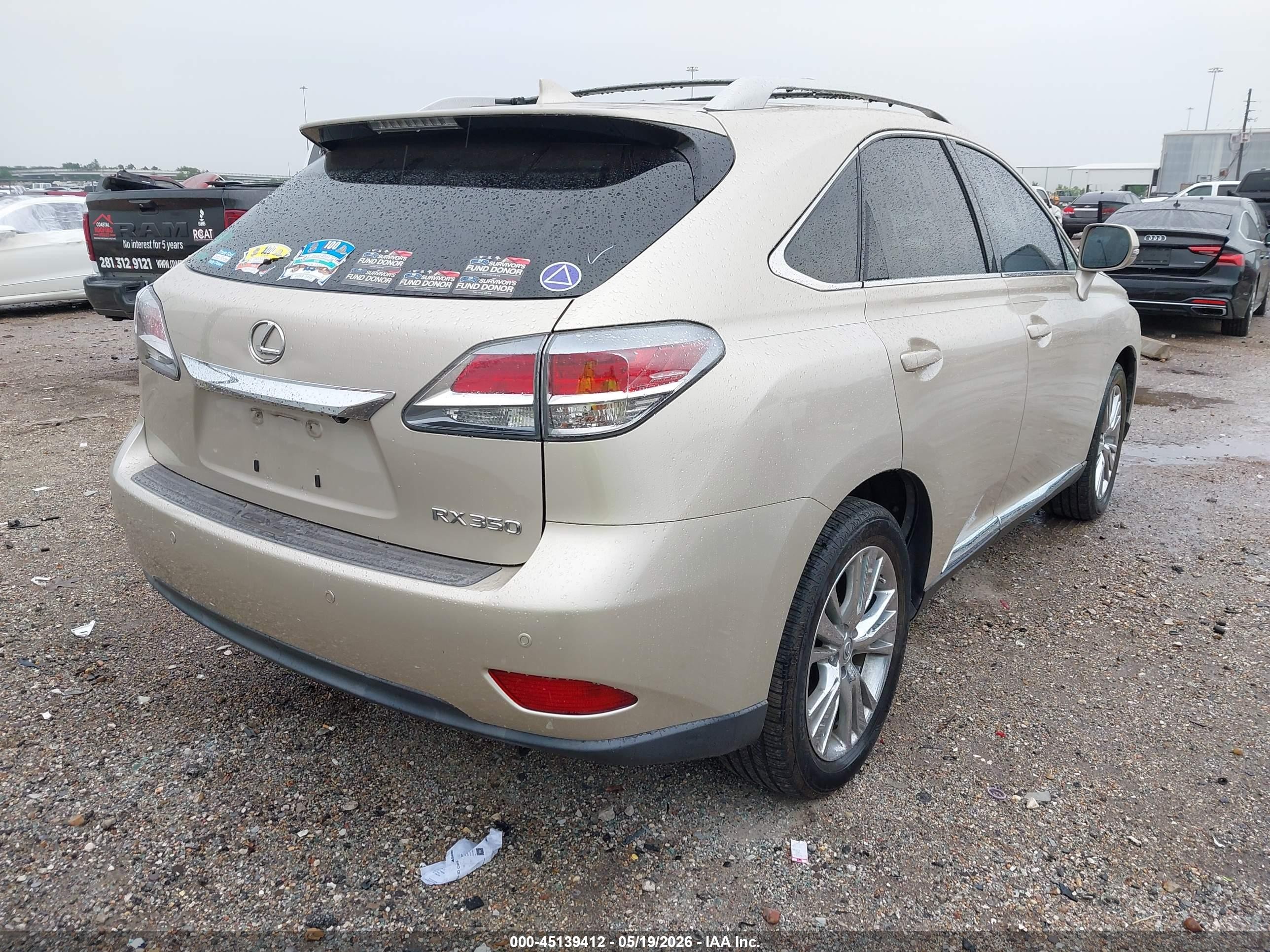 2014 Lexus Rx 350   Brown vin: 2T2ZK1BA9EC144183