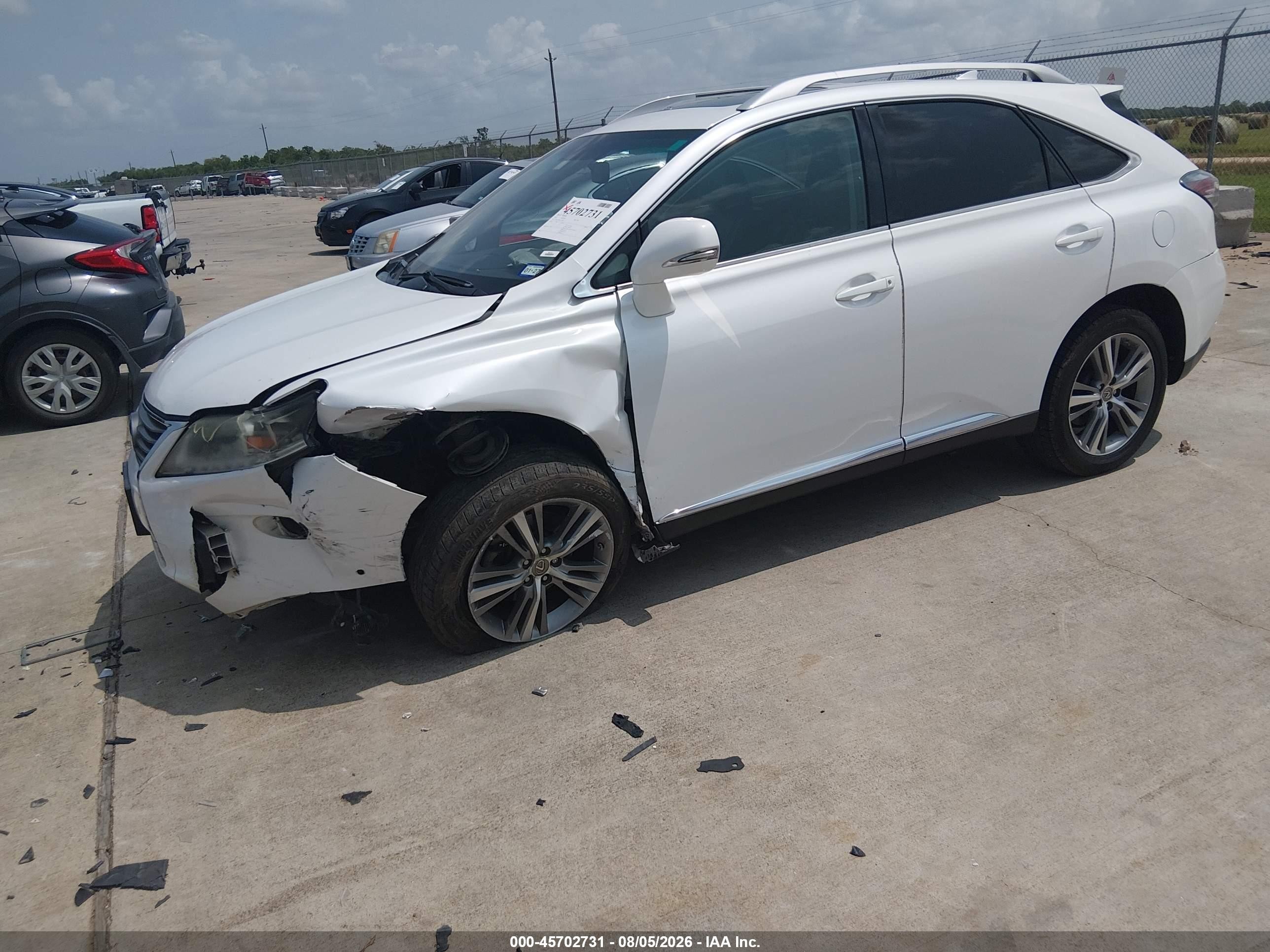 2015 Lexus Rx 350   White vin: 2T2ZK1BA9FC152480