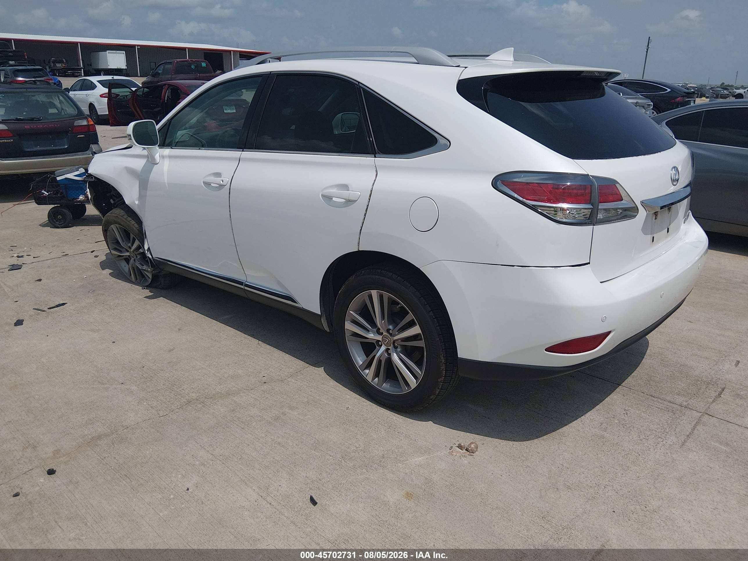 2015 Lexus Rx 350   White vin: 2T2ZK1BA9FC152480