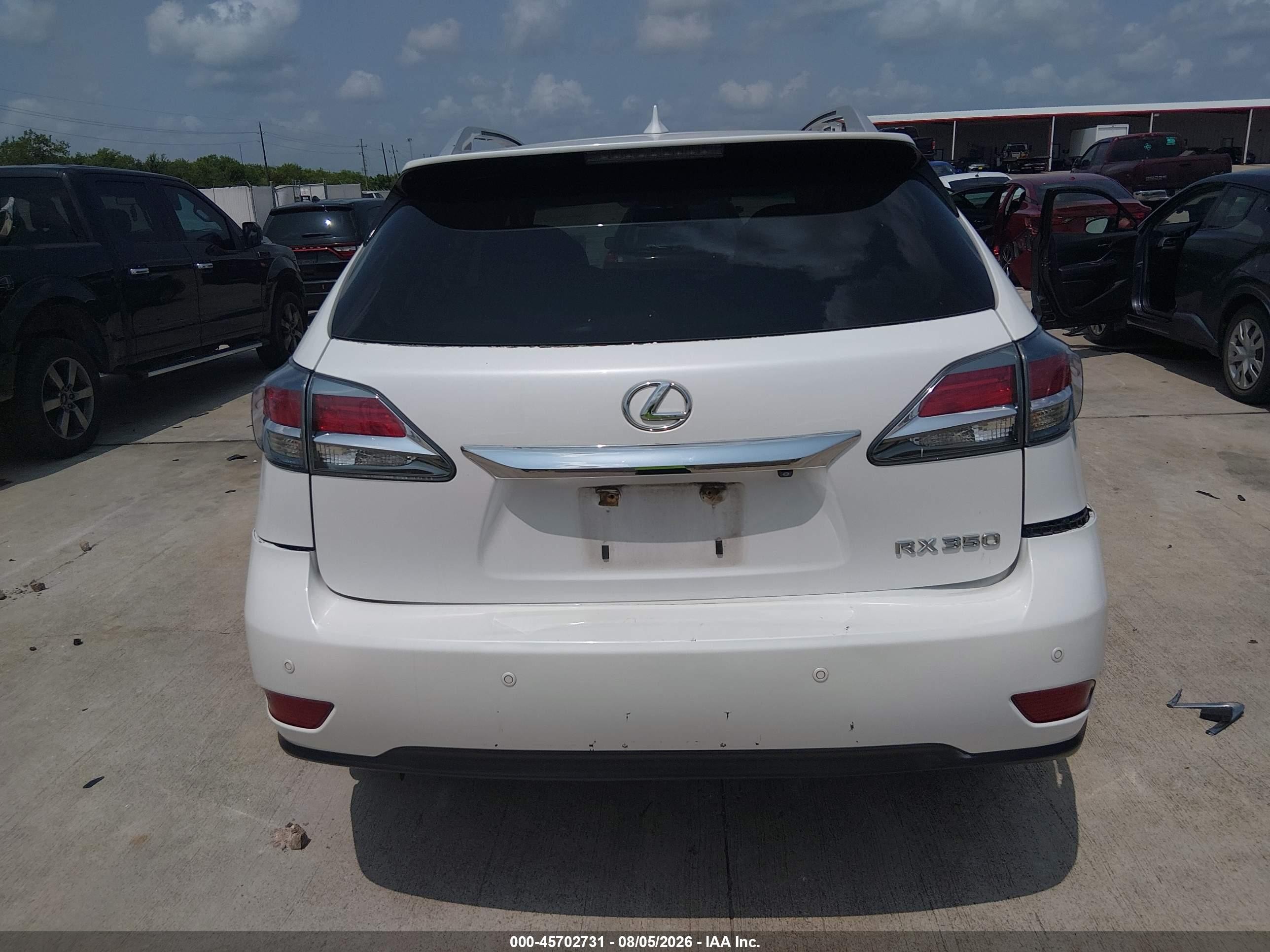 2015 Lexus Rx 350   White vin: 2T2ZK1BA9FC152480