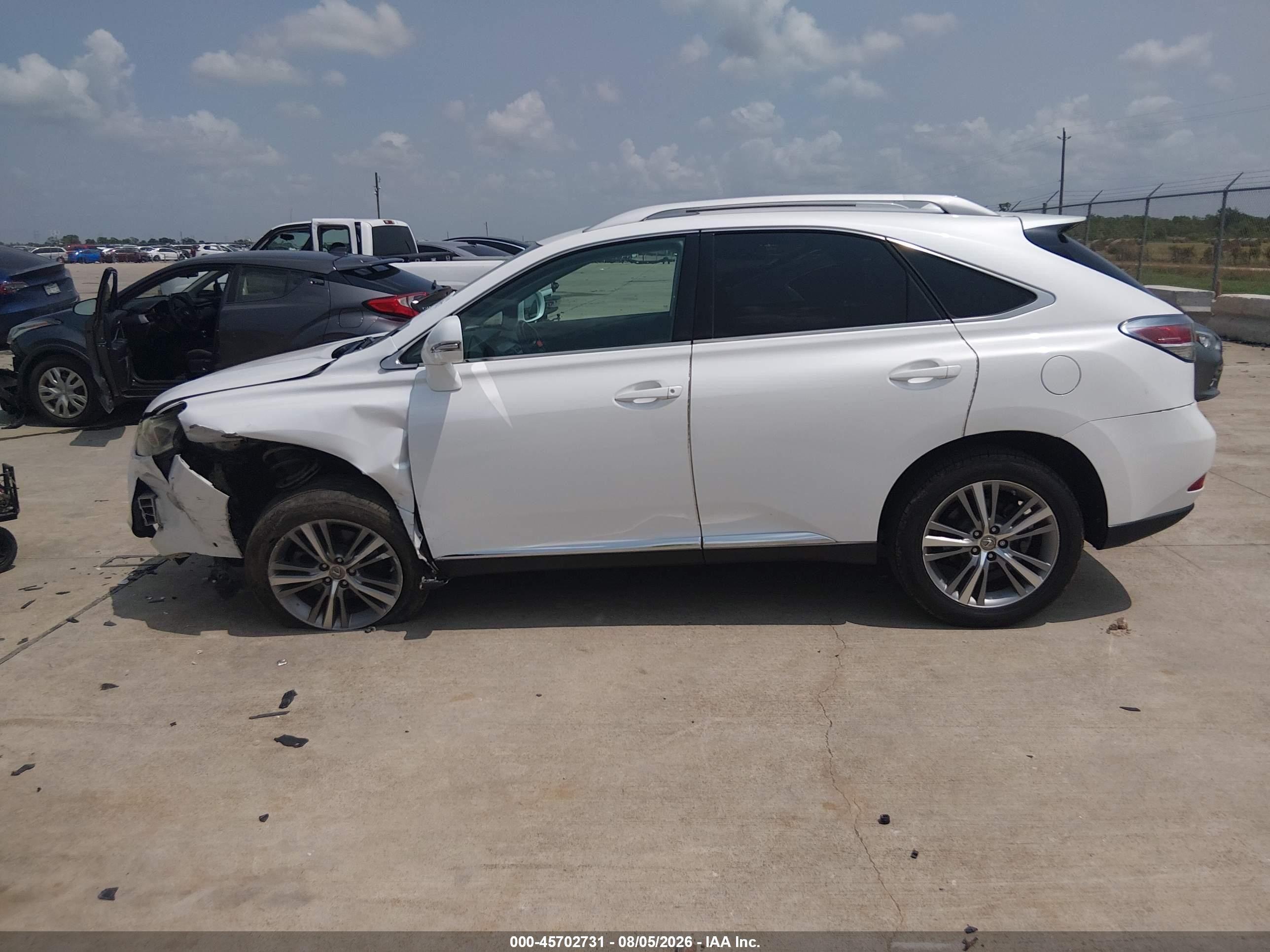 2015 Lexus Rx 350   White vin: 2T2ZK1BA9FC152480
