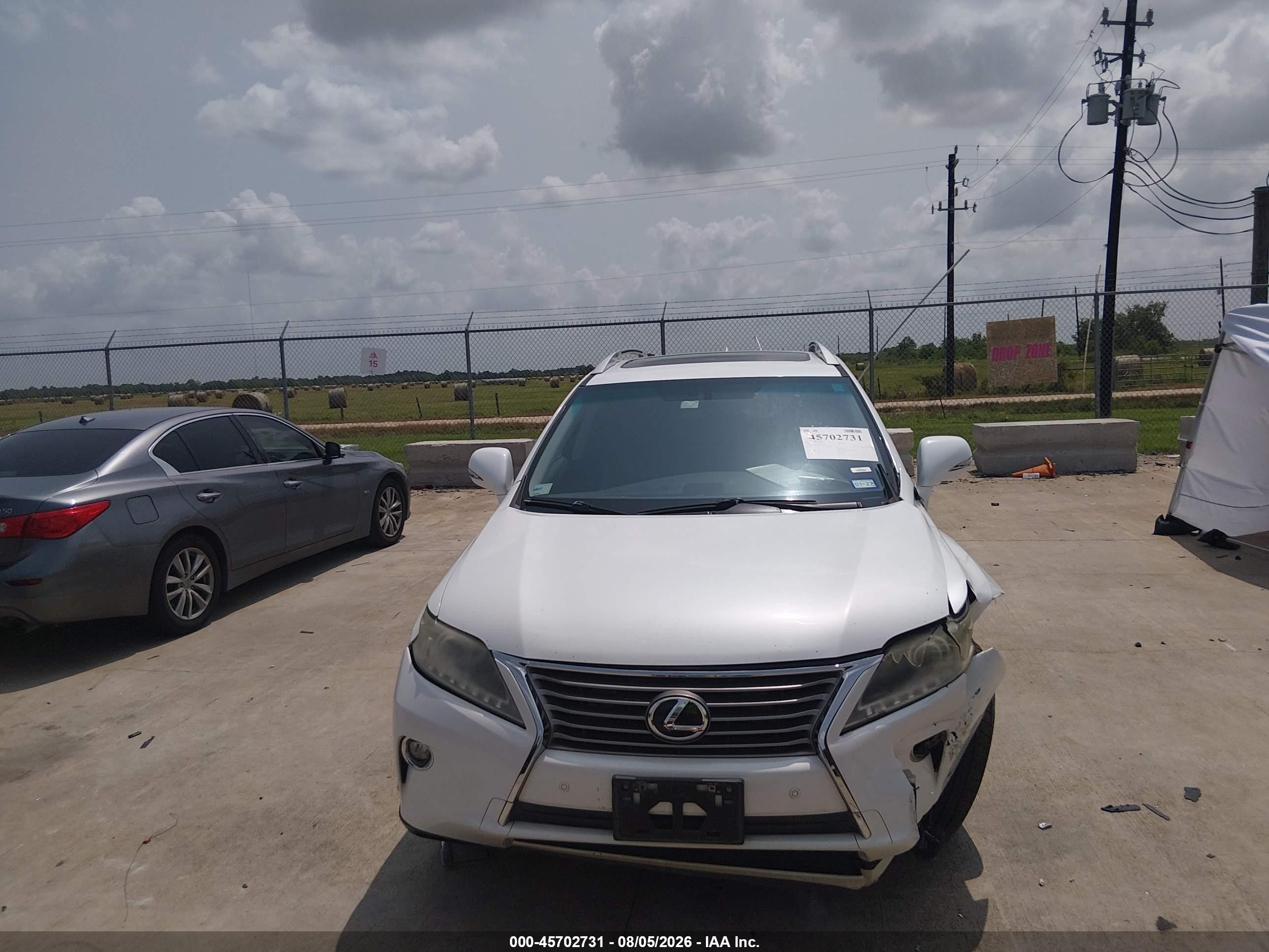 2015 Lexus Rx 350   White vin: 2T2ZK1BA9FC152480