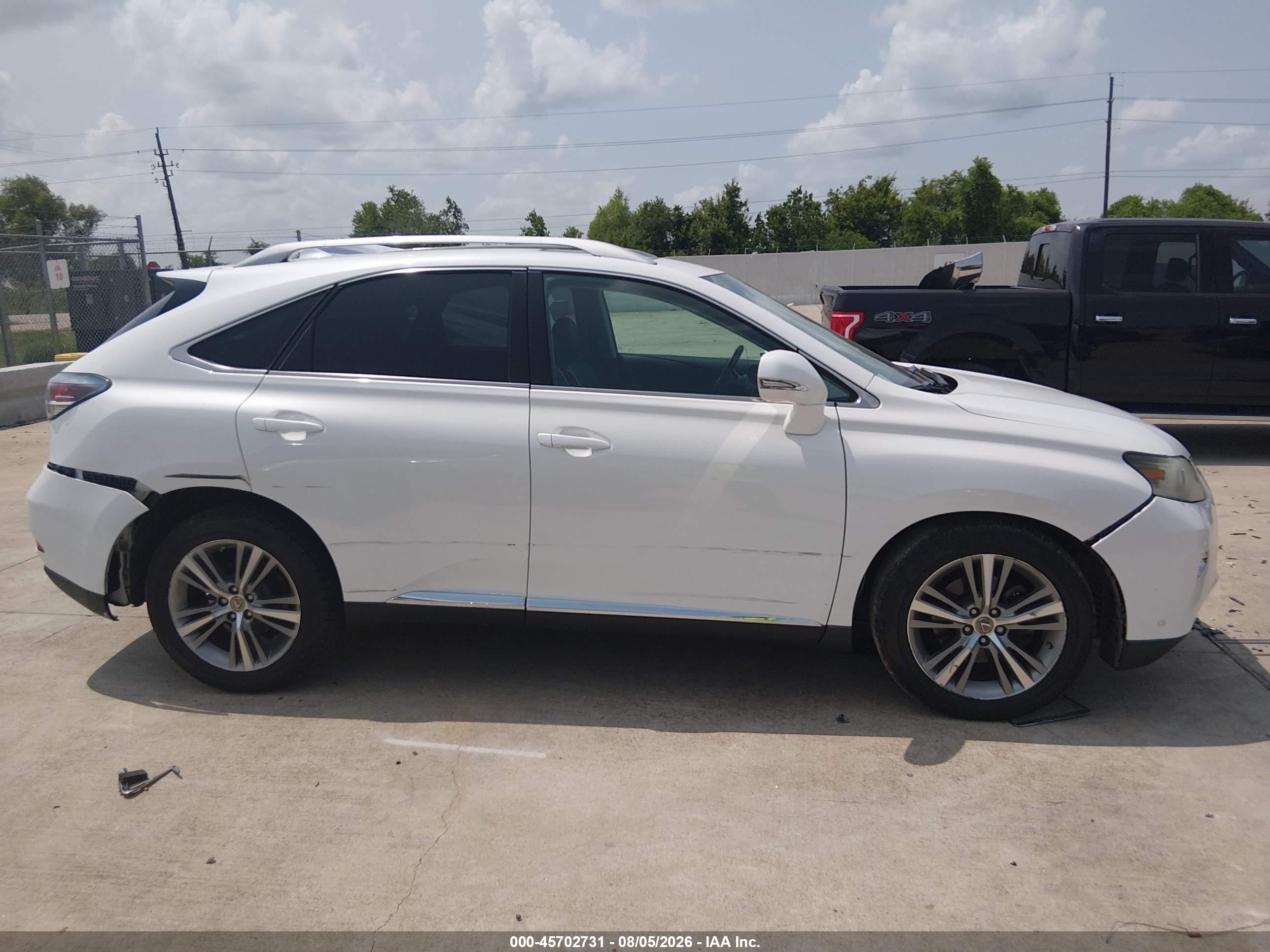 2015 Lexus Rx 350   White vin: 2T2ZK1BA9FC152480