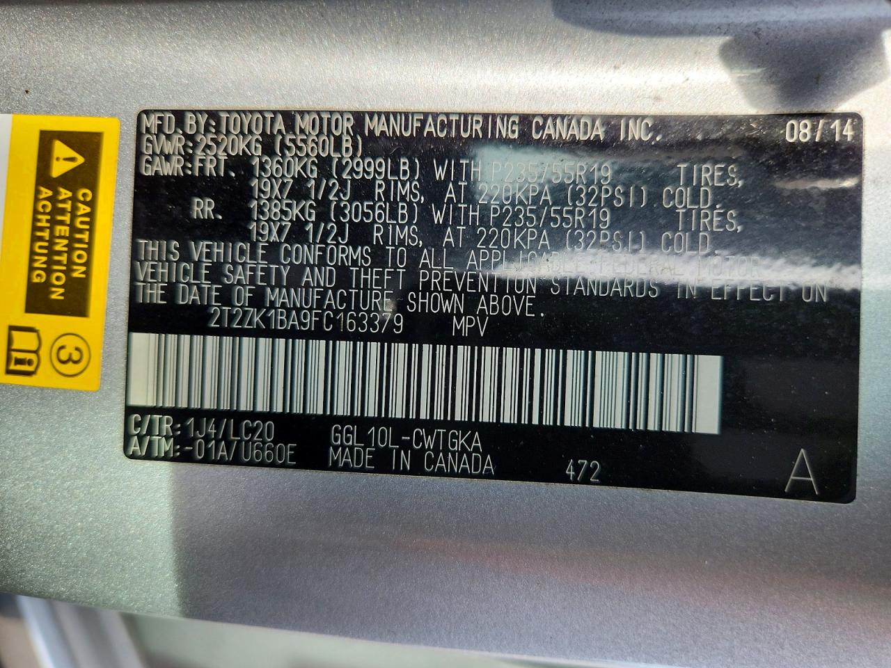 2015 Lexus Rx 350 Silver vin: 2T2ZK1BA9FC163379