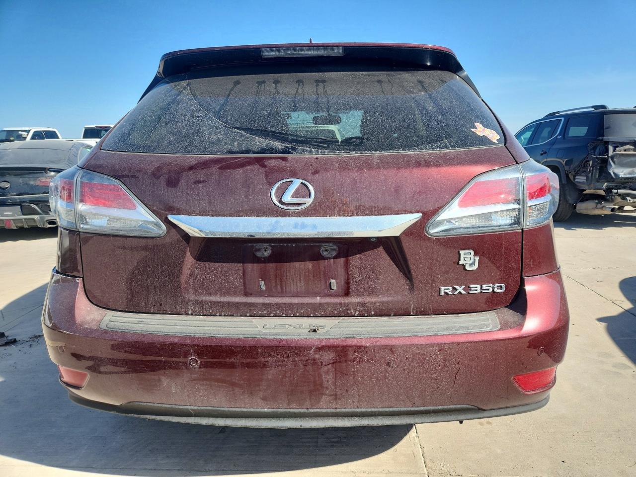 2015 Lexus Rx 350 Base Burgundy vin: 2T2ZK1BA9FC175838