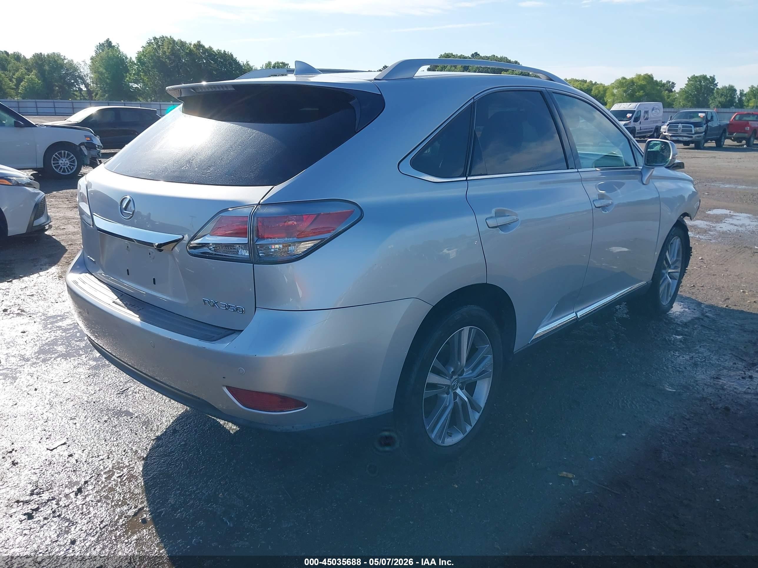 2015 Lexus Rx 350   Silver vin: 2T2ZK1BA9FC180800