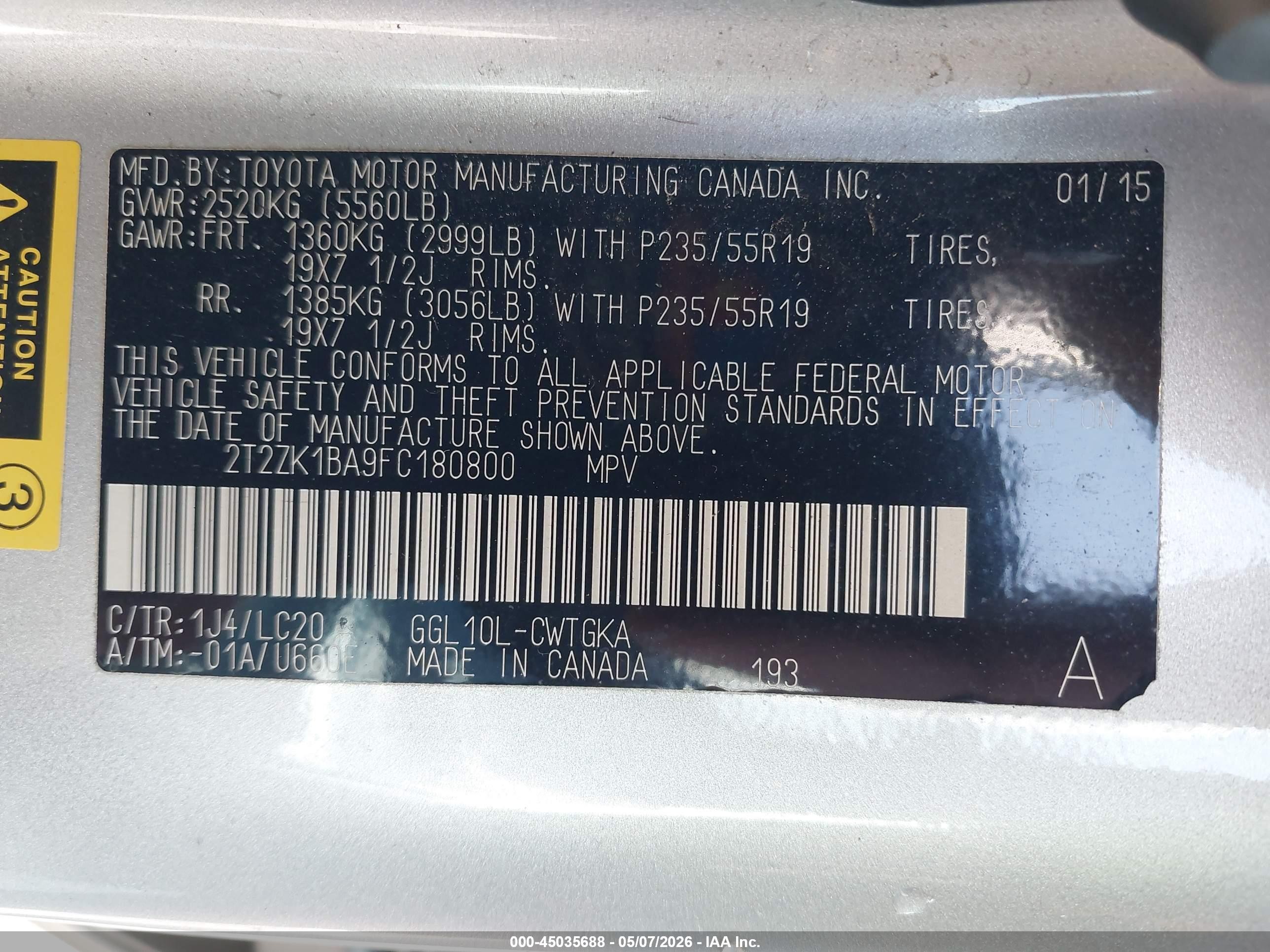 2015 Lexus Rx 350   Silver vin: 2T2ZK1BA9FC180800