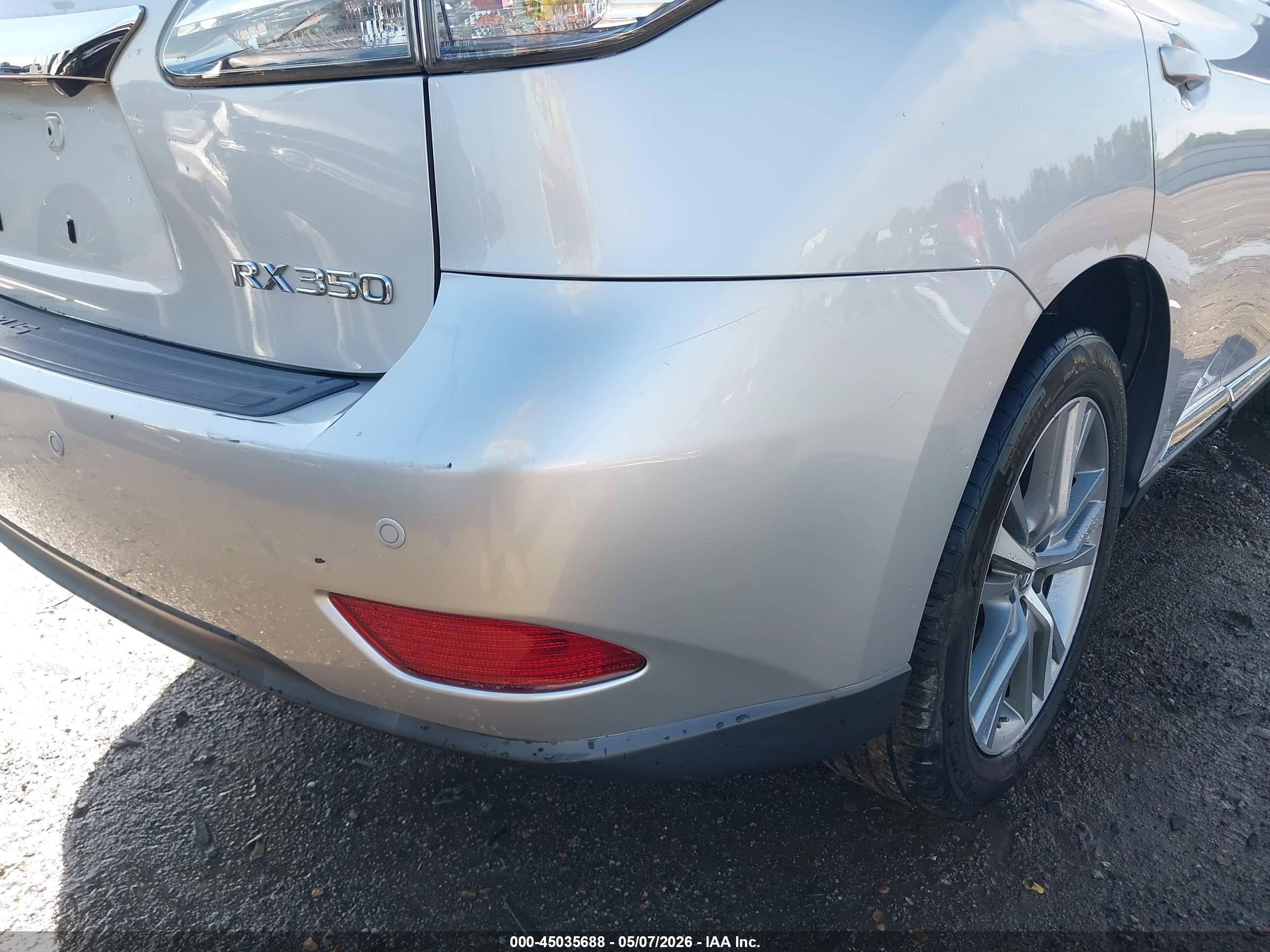 2015 Lexus Rx 350   Silver vin: 2T2ZK1BA9FC180800