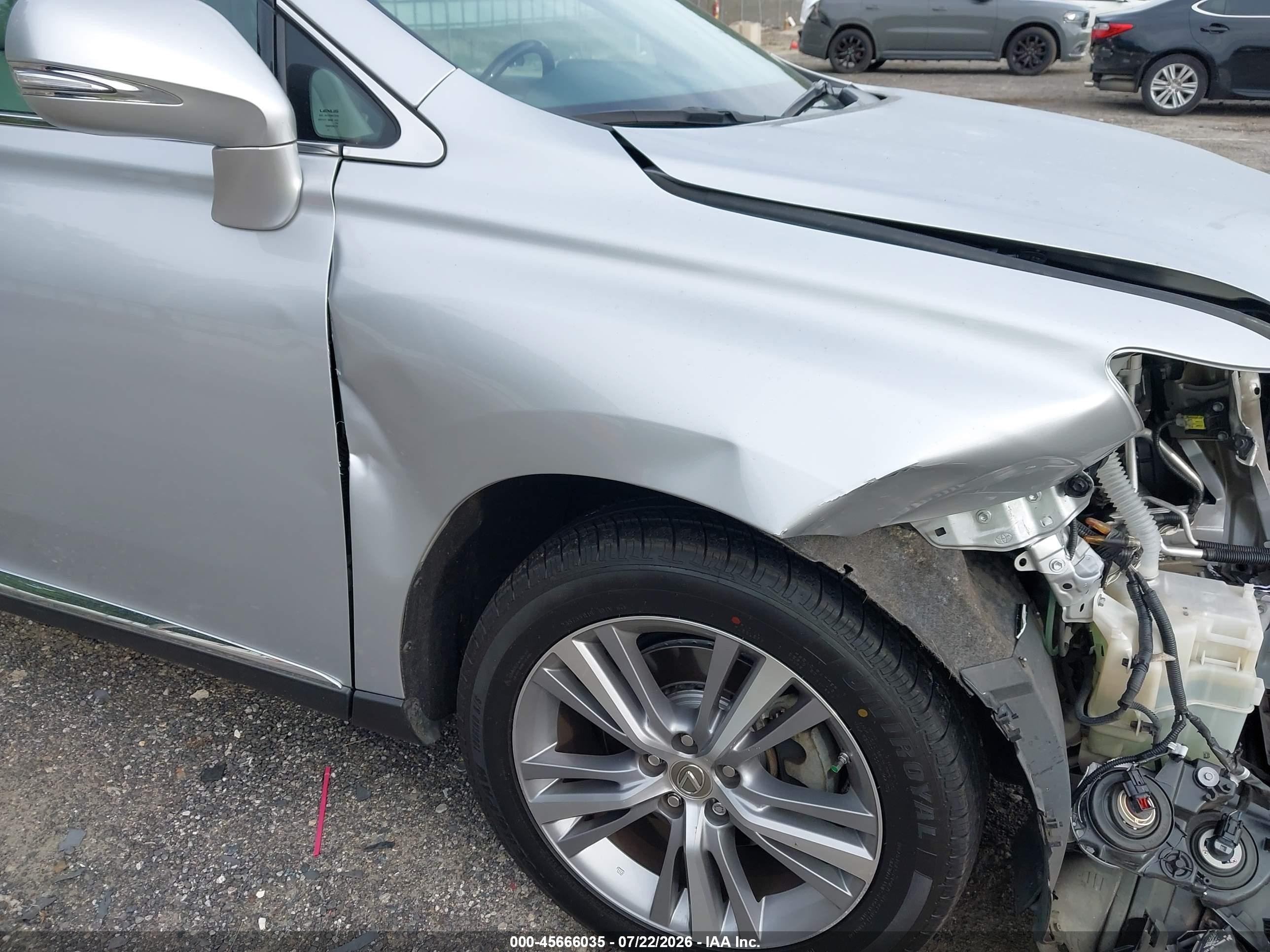 2015 Lexus Rx 350   Silver vin: 2T2ZK1BA9FC186273