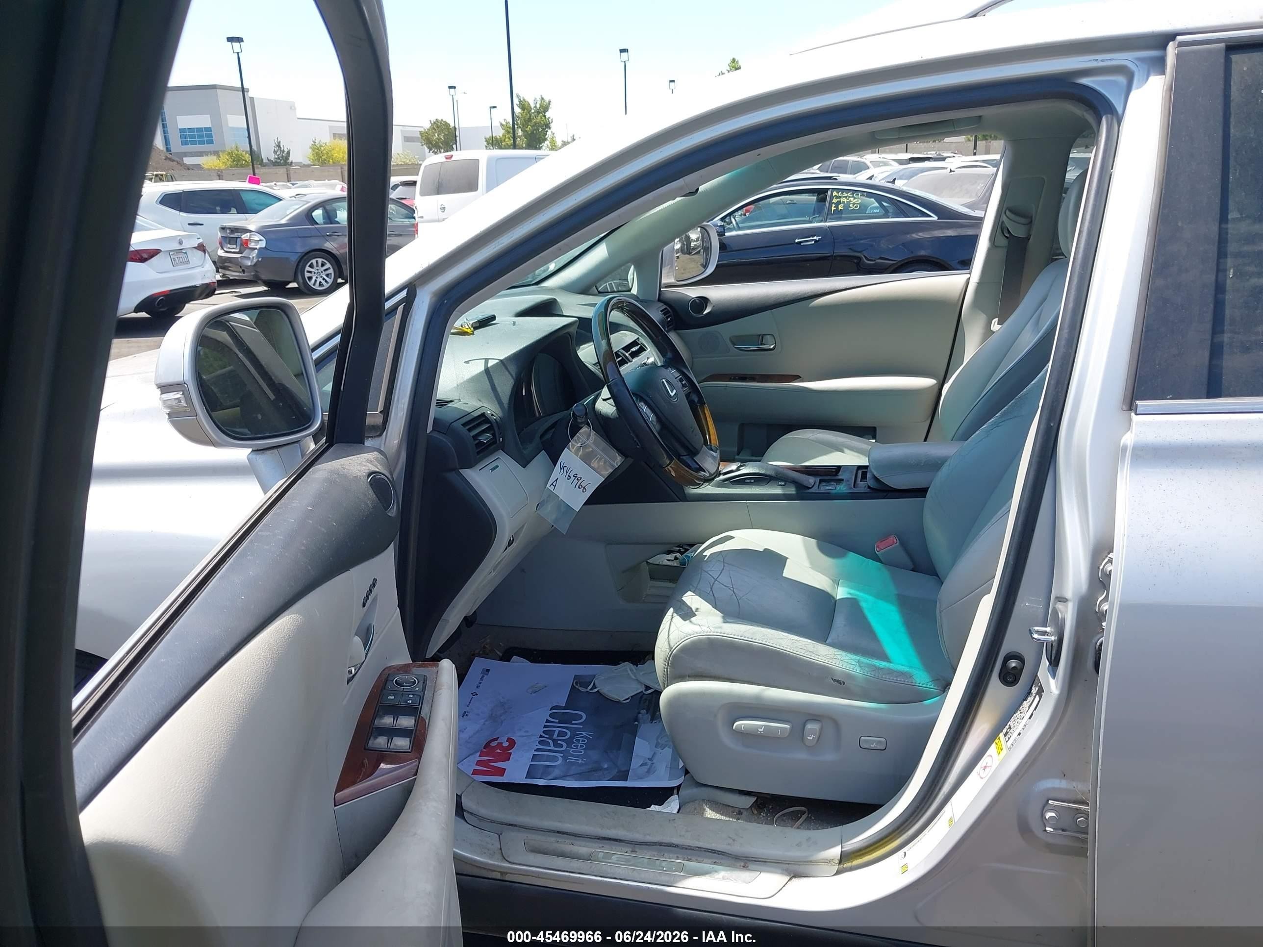 2010 Lexus Rx 350   Silver vin: 2T2ZK1BAXAC001169