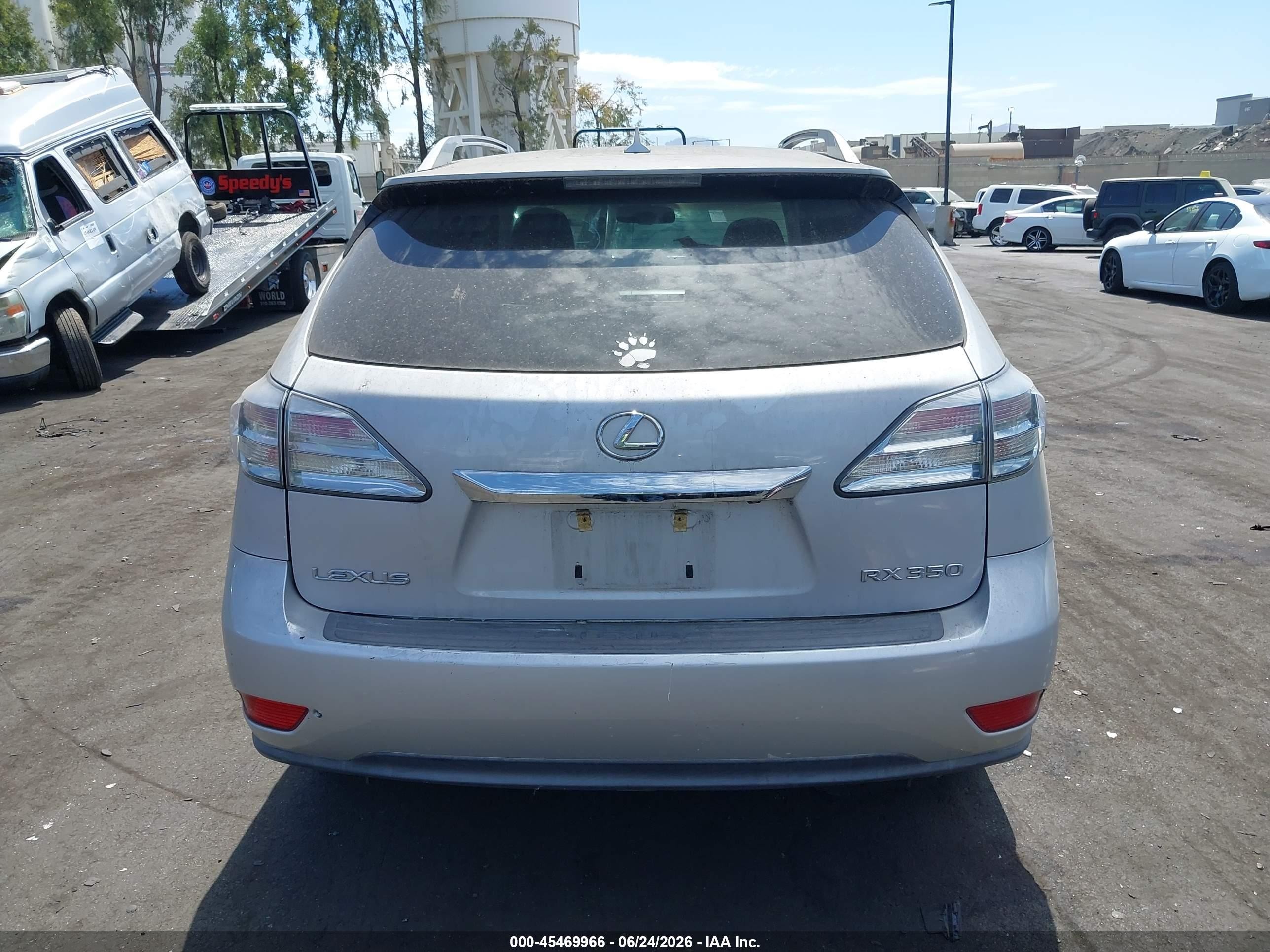 2010 Lexus Rx 350   Silver vin: 2T2ZK1BAXAC001169