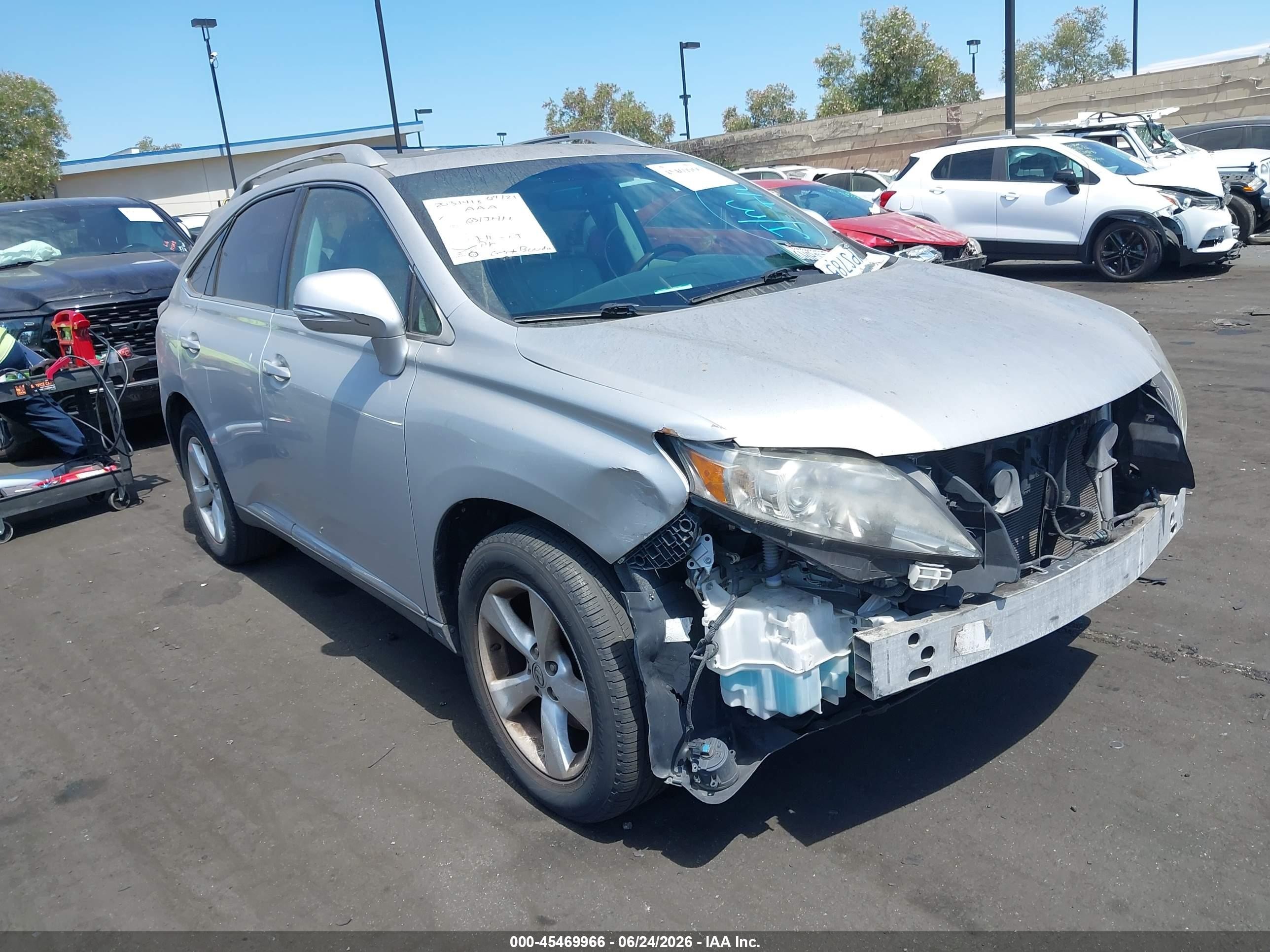 2010 Lexus Rx 350   Silver vin: 2T2ZK1BAXAC001169