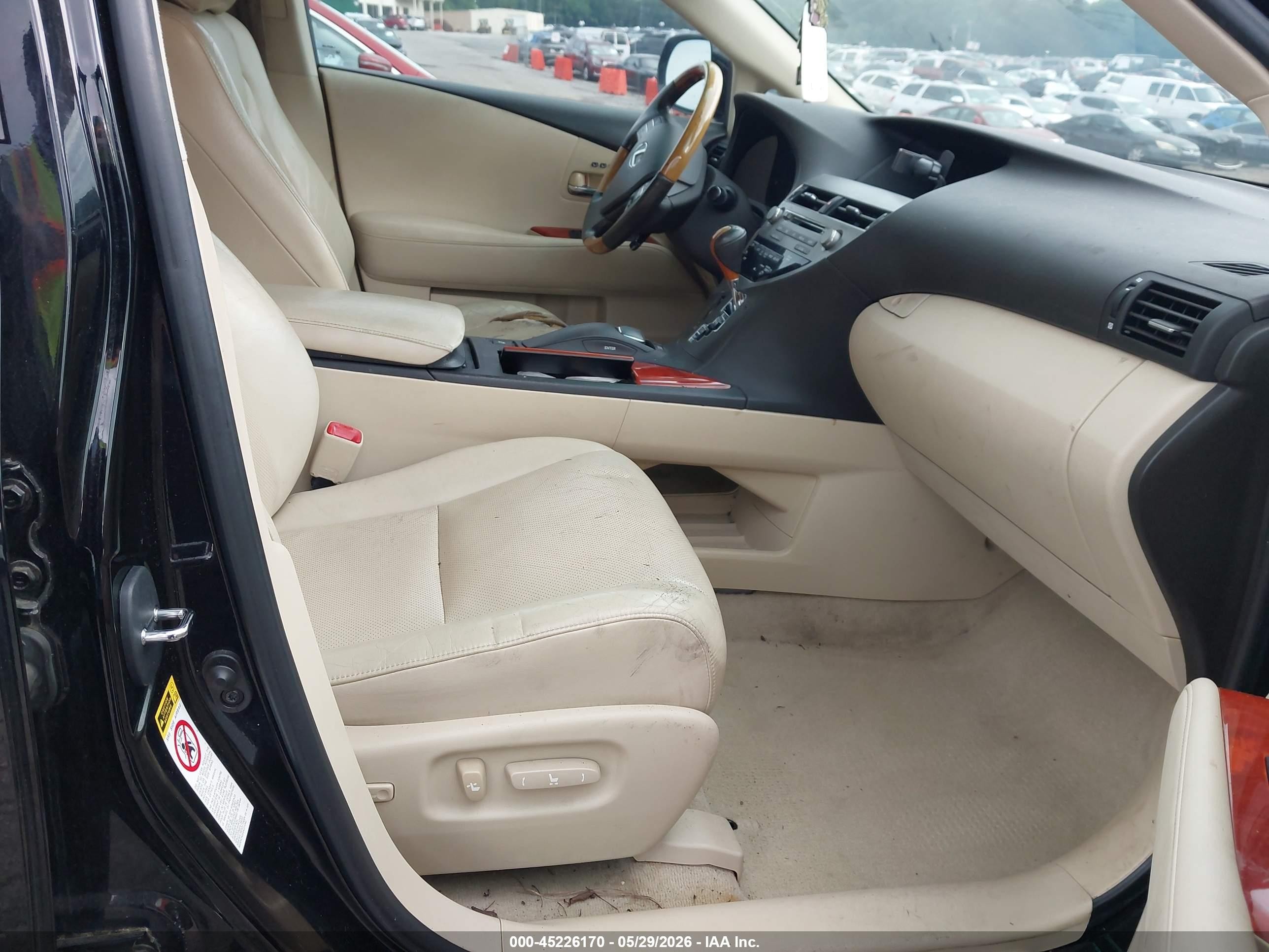 2010 Lexus Rx 350   Black vin: 2T2ZK1BAXAC006226