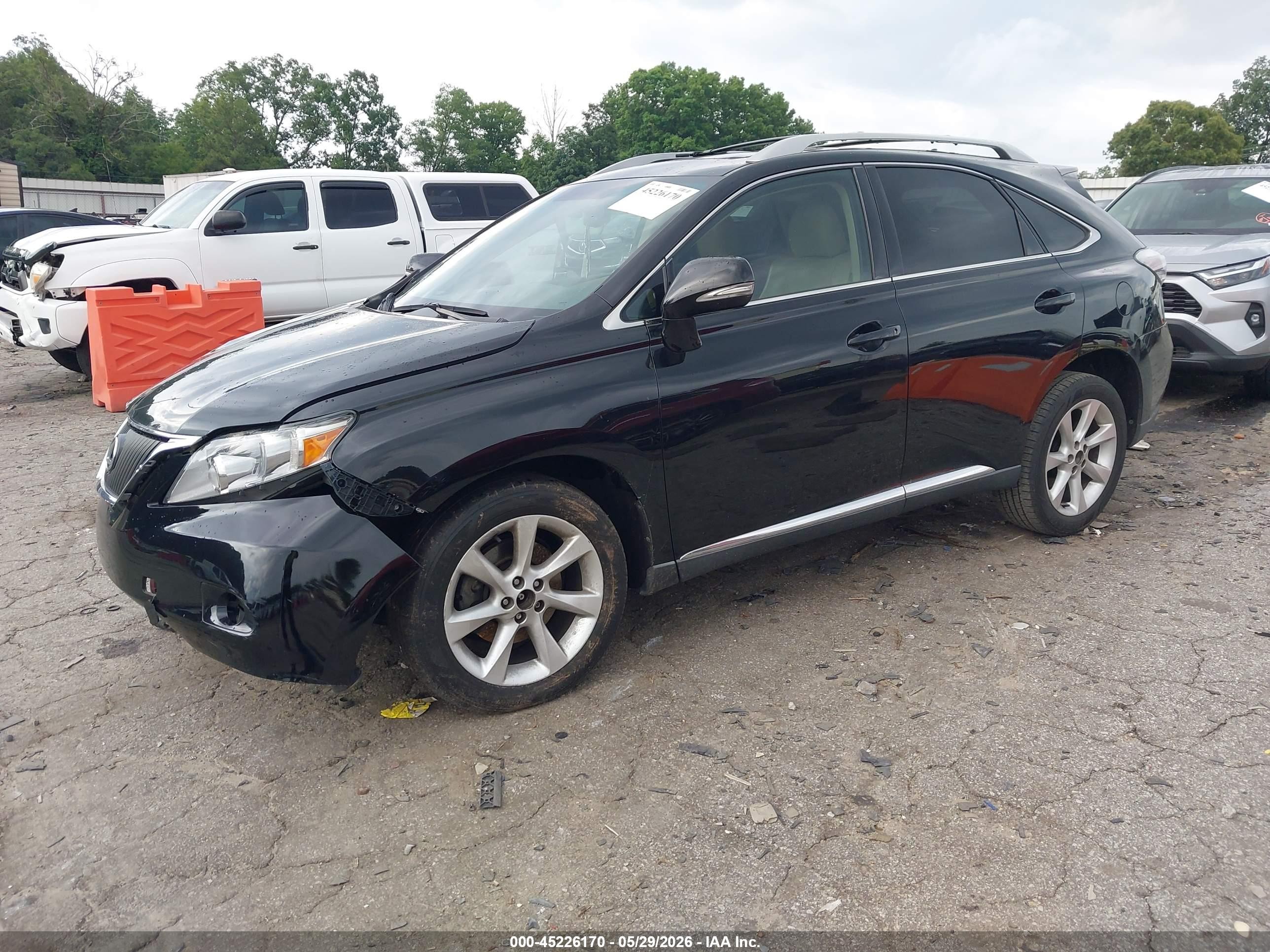 2010 Lexus Rx 350   Black vin: 2T2ZK1BAXAC006226