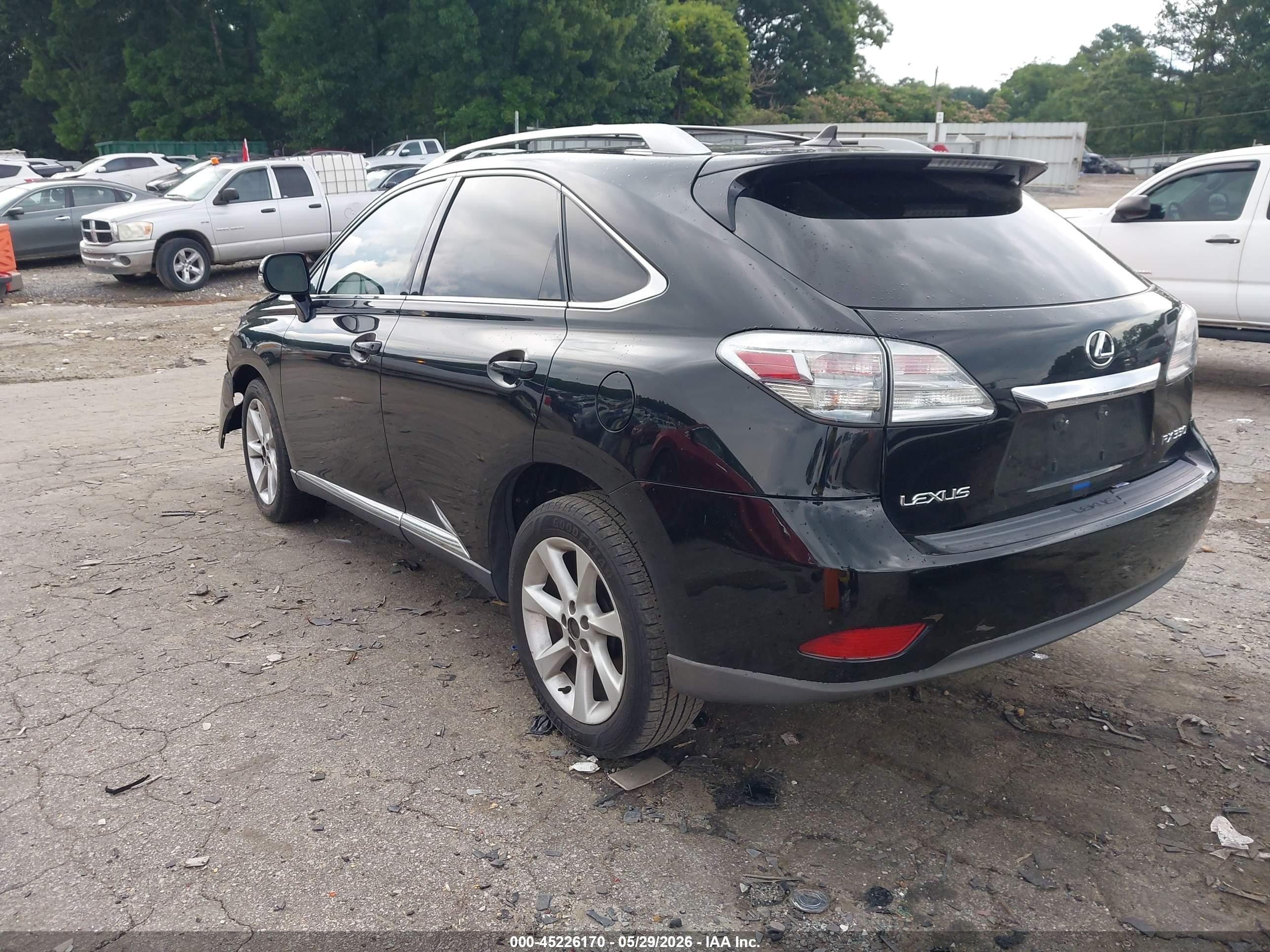 2010 Lexus Rx 350   Black vin: 2T2ZK1BAXAC006226