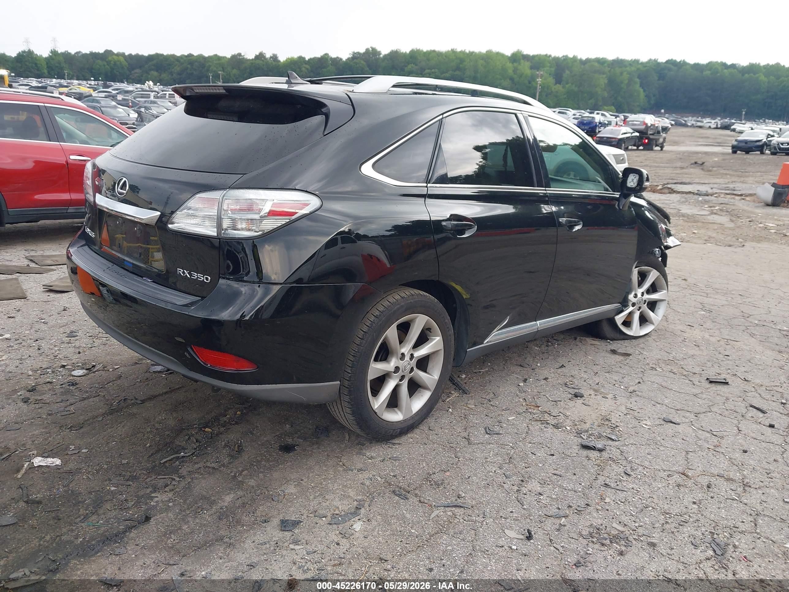 2010 Lexus Rx 350   Black vin: 2T2ZK1BAXAC006226