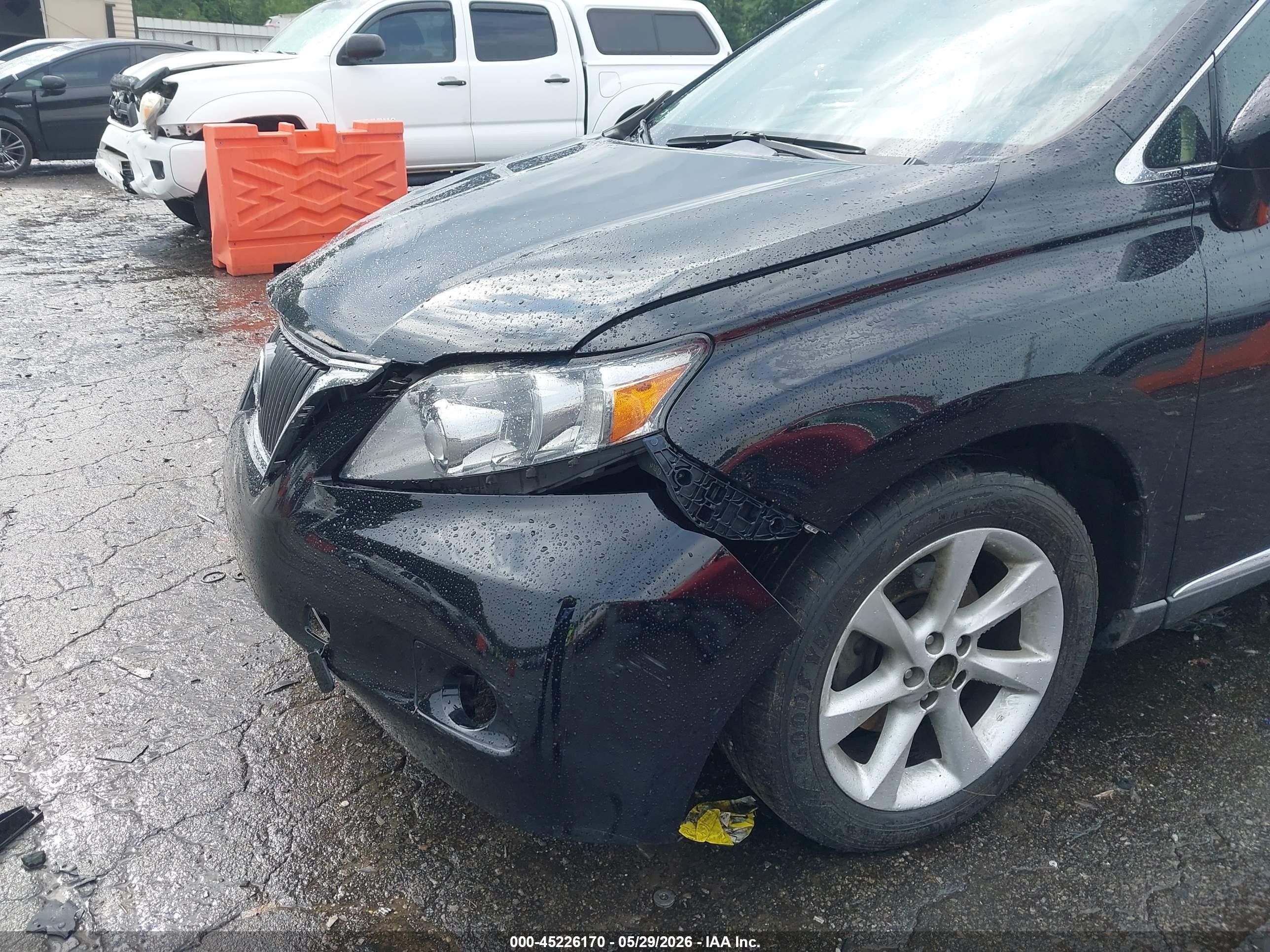 2010 Lexus Rx 350   Black vin: 2T2ZK1BAXAC006226