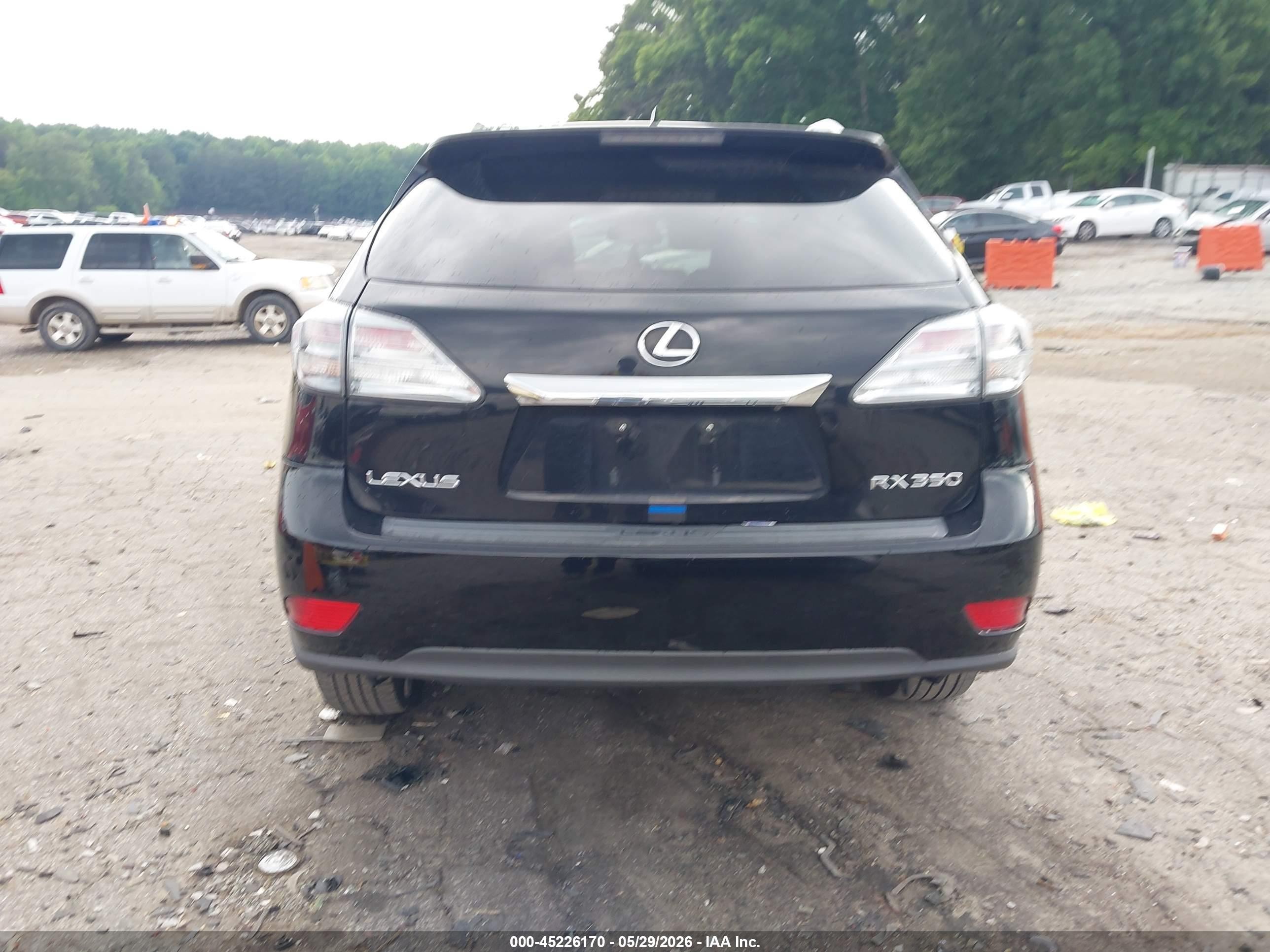 2010 Lexus Rx 350   Black vin: 2T2ZK1BAXAC006226