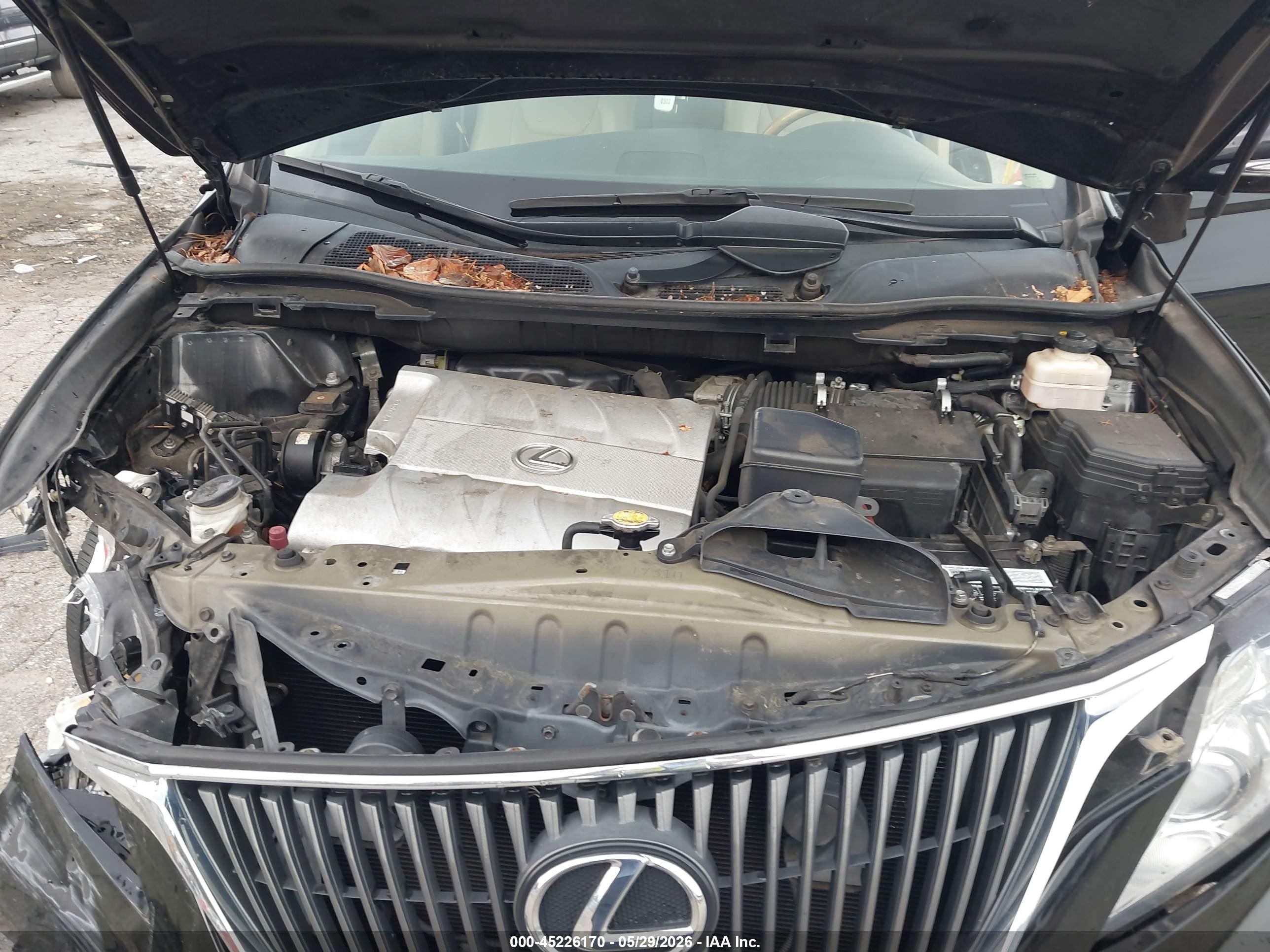 2010 Lexus Rx 350   Black vin: 2T2ZK1BAXAC006226