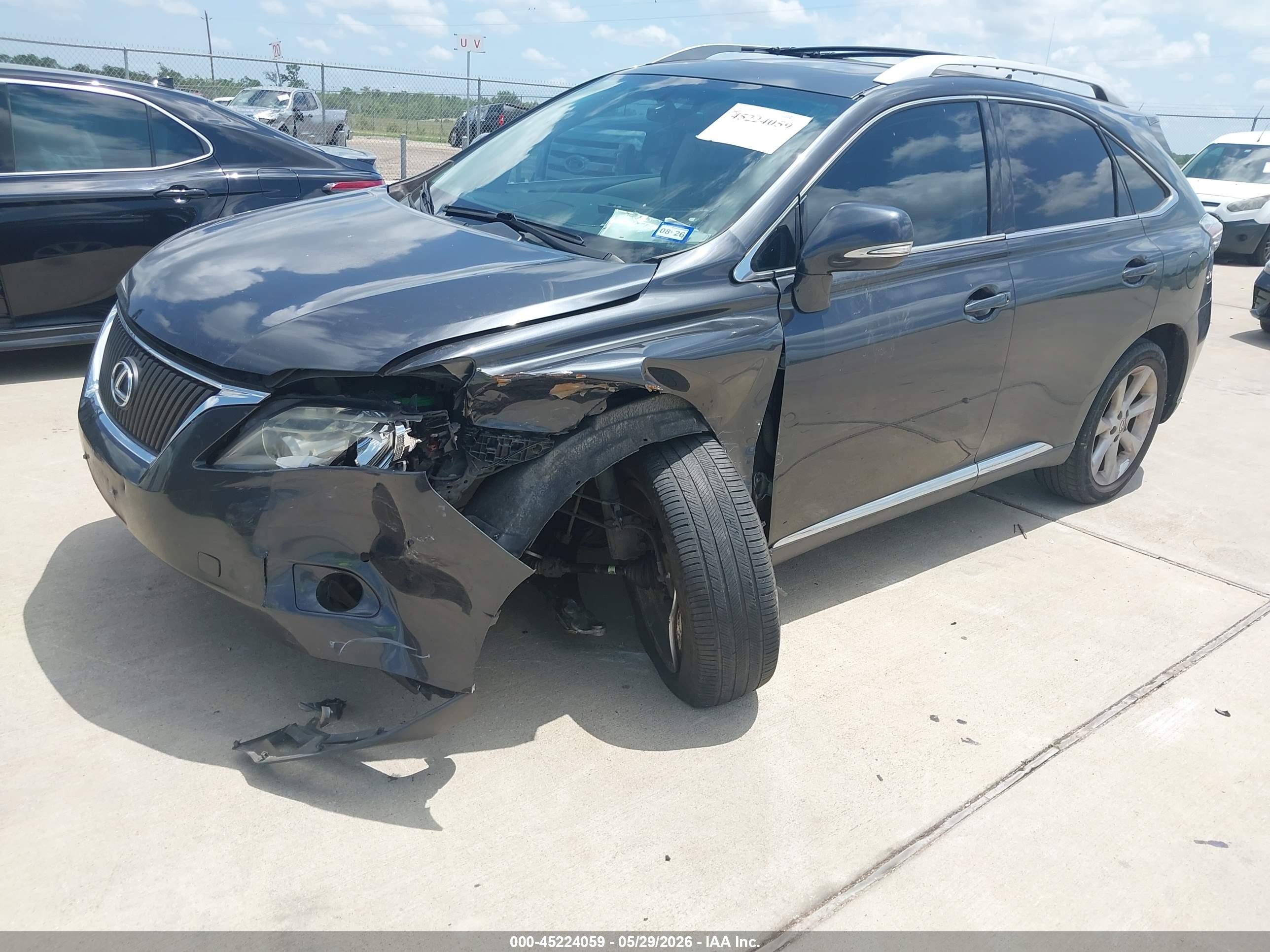 2010 Lexus Rx 350   Black vin: 2T2ZK1BAXAC007036
