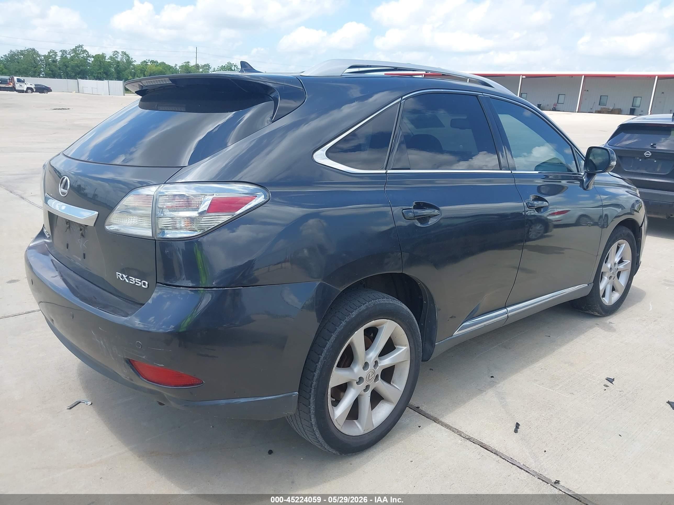 2010 Lexus Rx 350   Black vin: 2T2ZK1BAXAC007036
