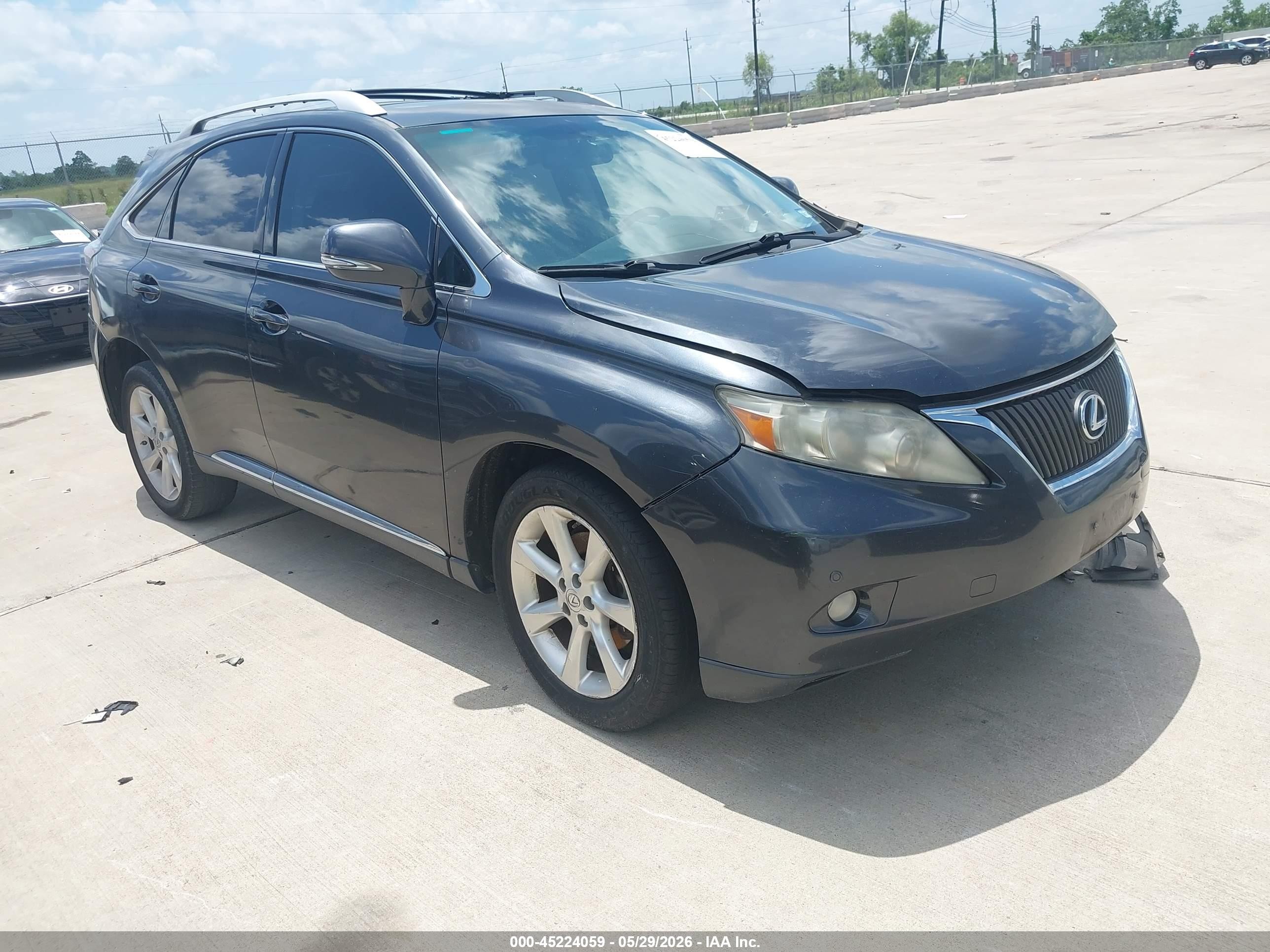 2010 Lexus Rx 350   Black vin: 2T2ZK1BAXAC007036