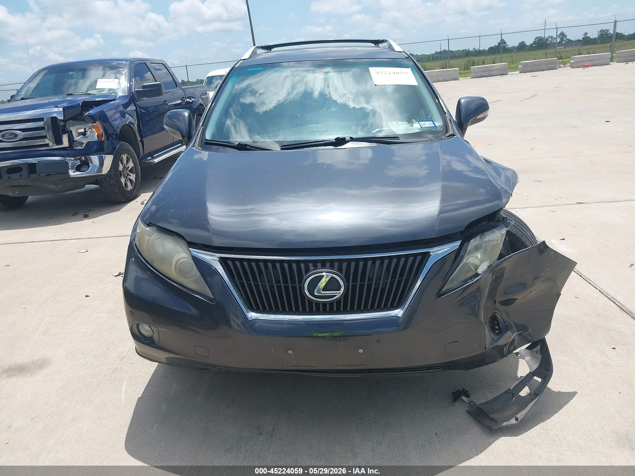 2010 Lexus Rx 350   Black vin: 2T2ZK1BAXAC007036