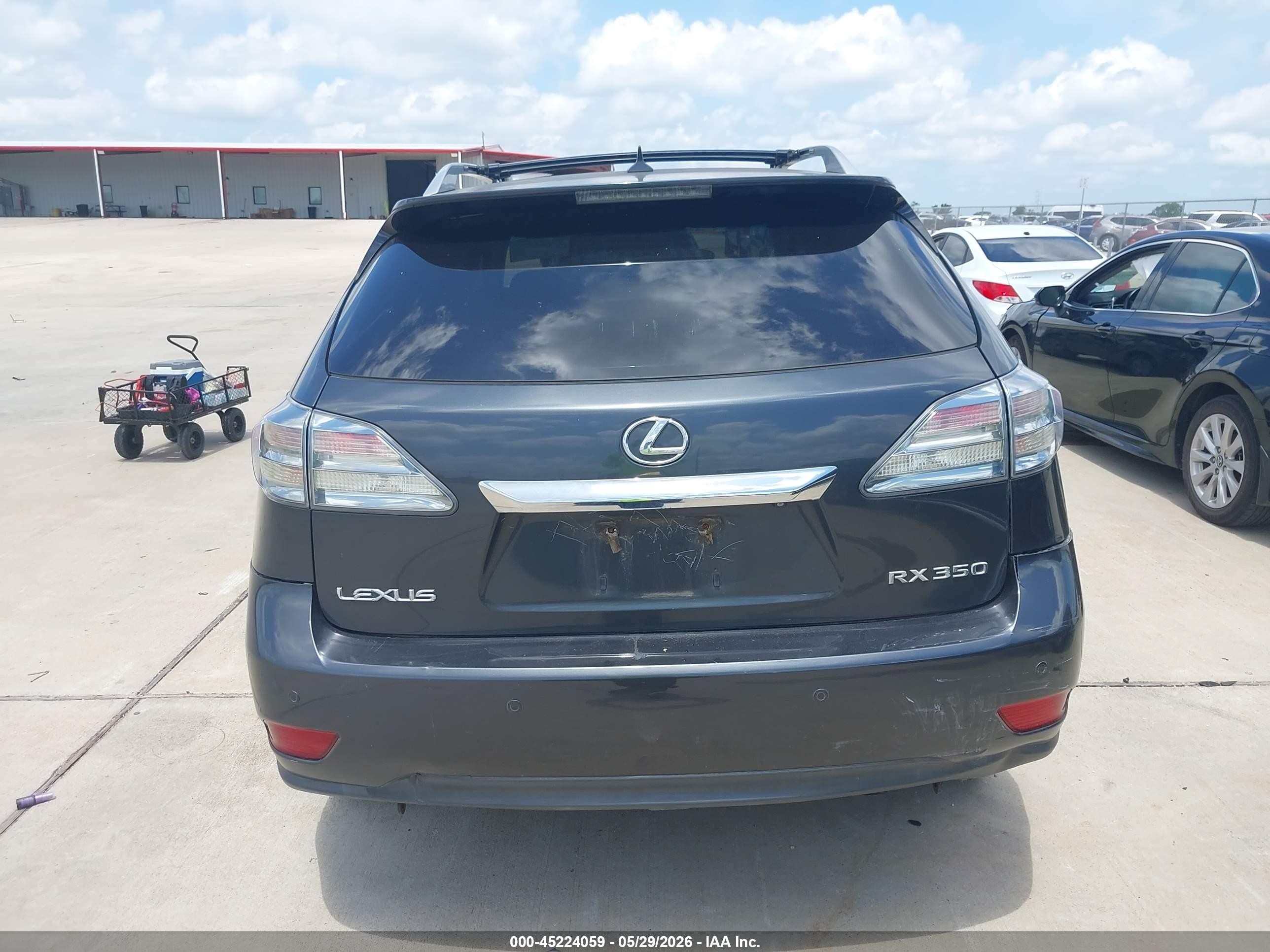 2010 Lexus Rx 350   Black vin: 2T2ZK1BAXAC007036