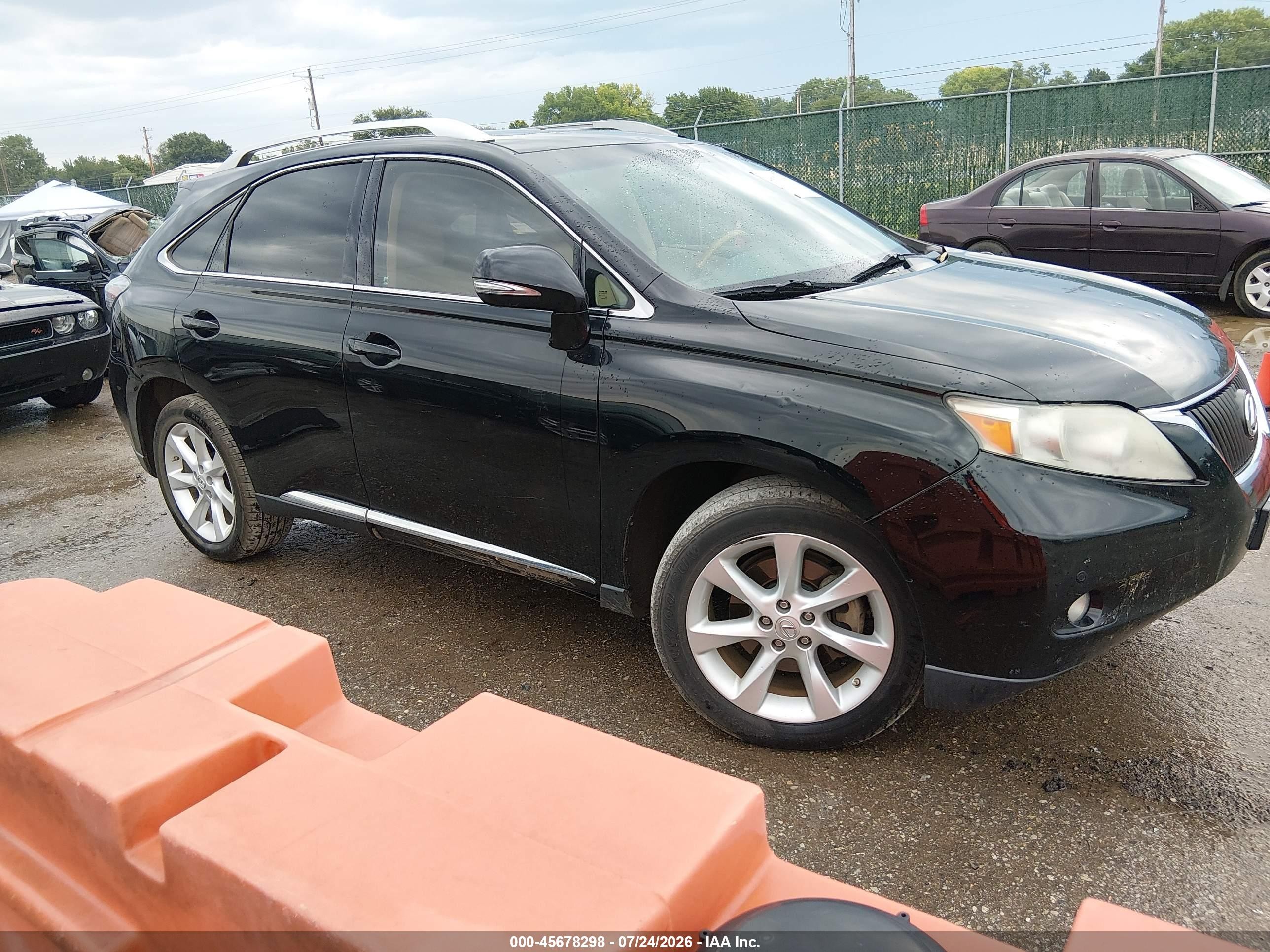 2010 Lexus Rx 350   Black vin: 2T2ZK1BAXAC012592