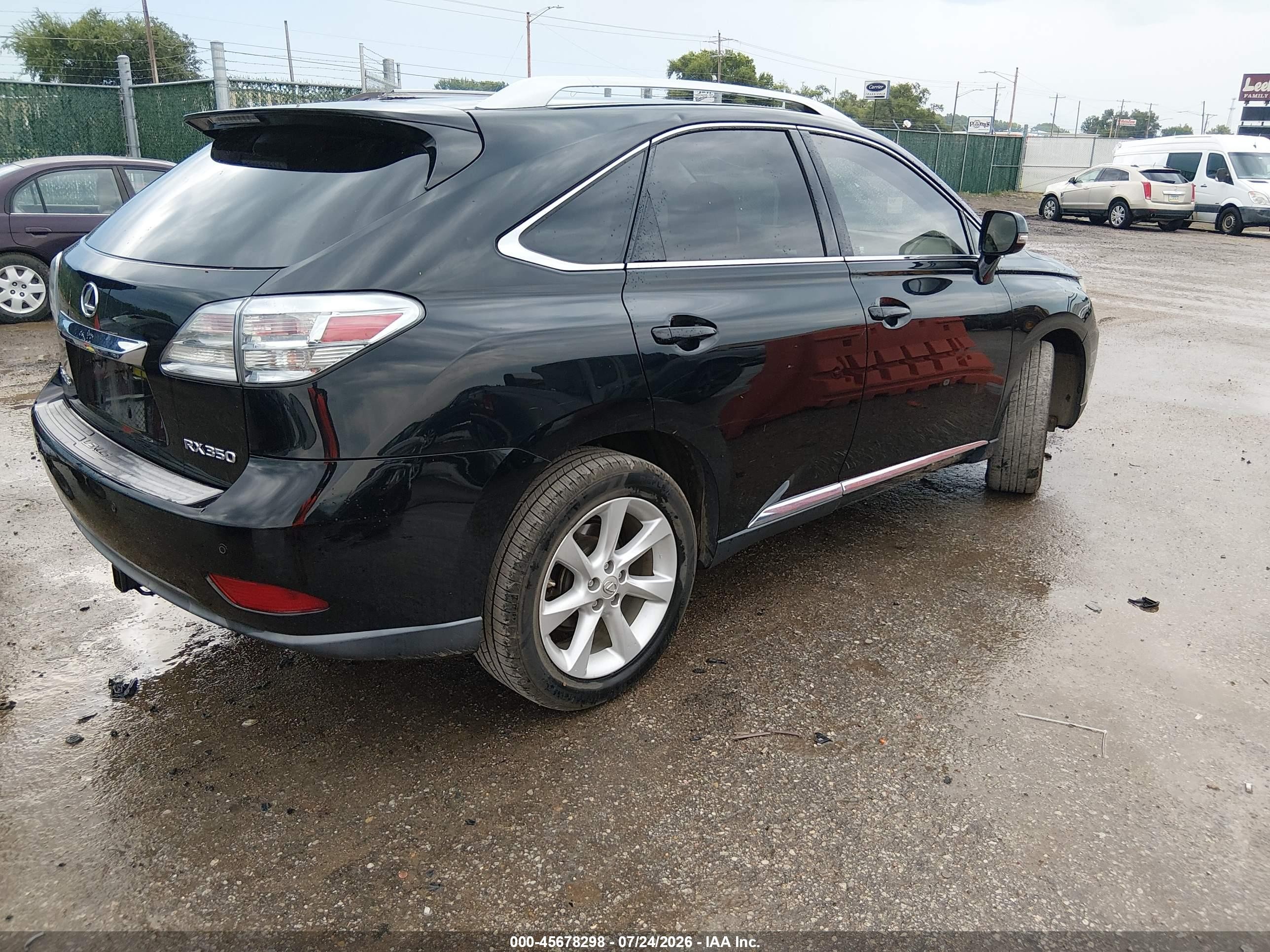2010 Lexus Rx 350   Black vin: 2T2ZK1BAXAC012592