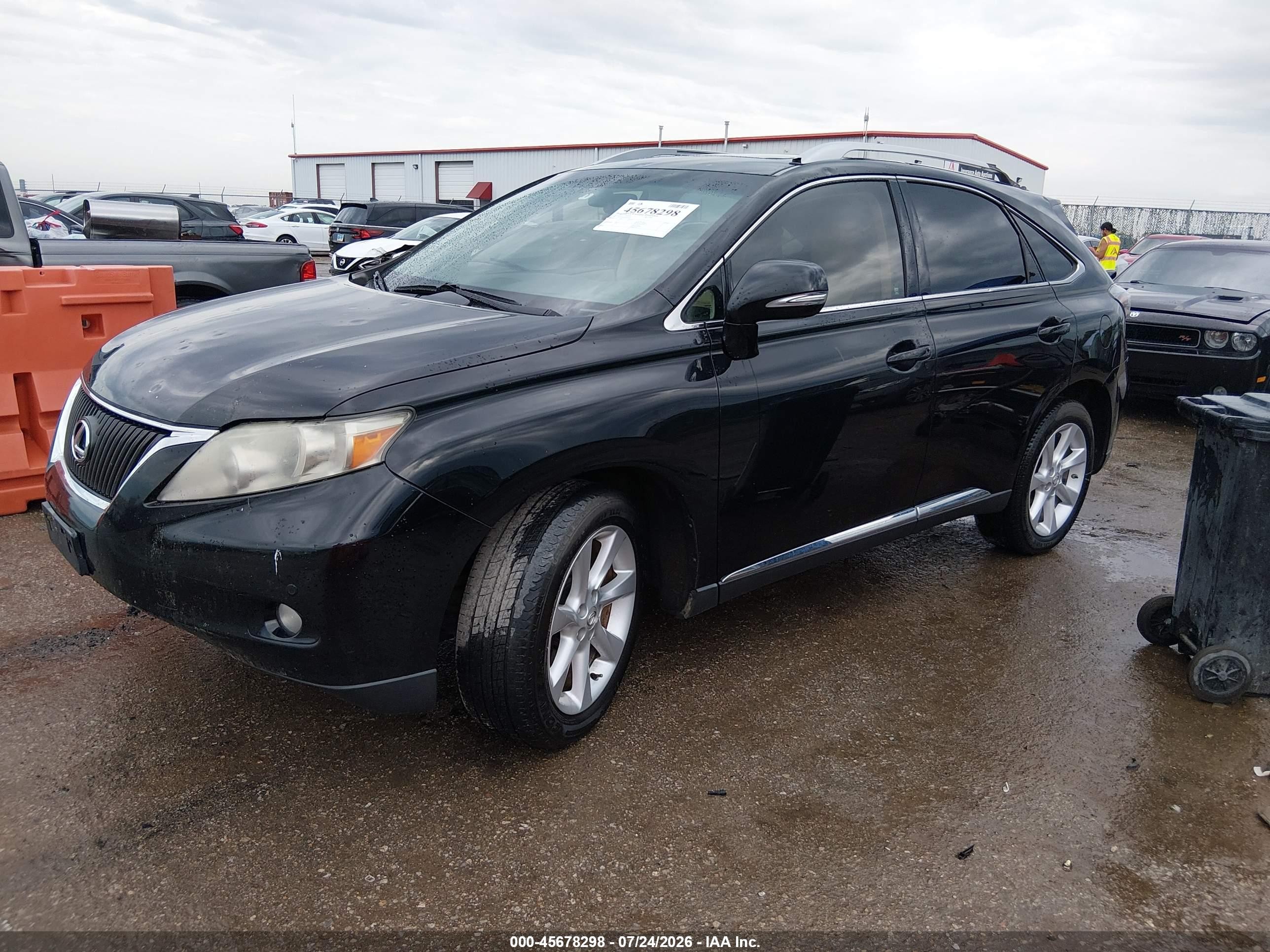 2010 Lexus Rx 350   Black vin: 2T2ZK1BAXAC012592