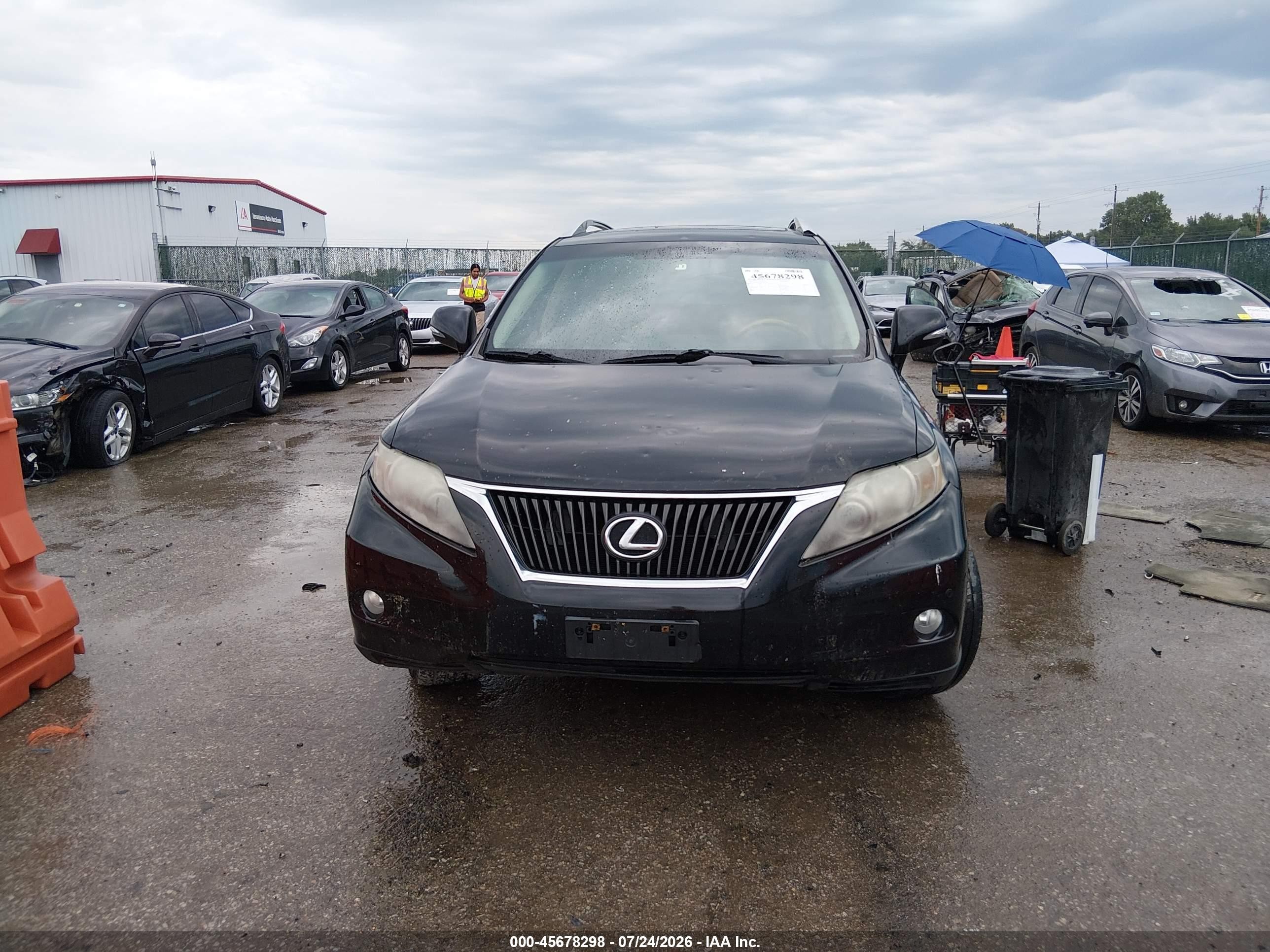 2010 Lexus Rx 350   Black vin: 2T2ZK1BAXAC012592